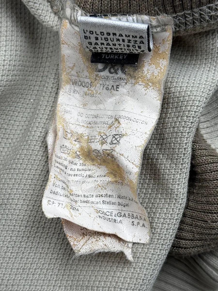 AW2004 Dolce & Gabbana Grey Technical Zip-Up Hoodie WfGulNpt 14