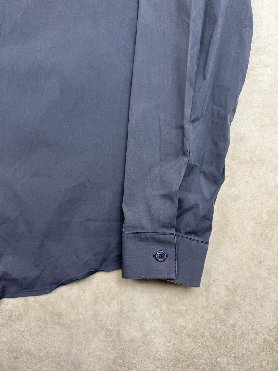 SS2014 Balenciaga Blue Minimalist Classy Shirt HzVsyHec 7