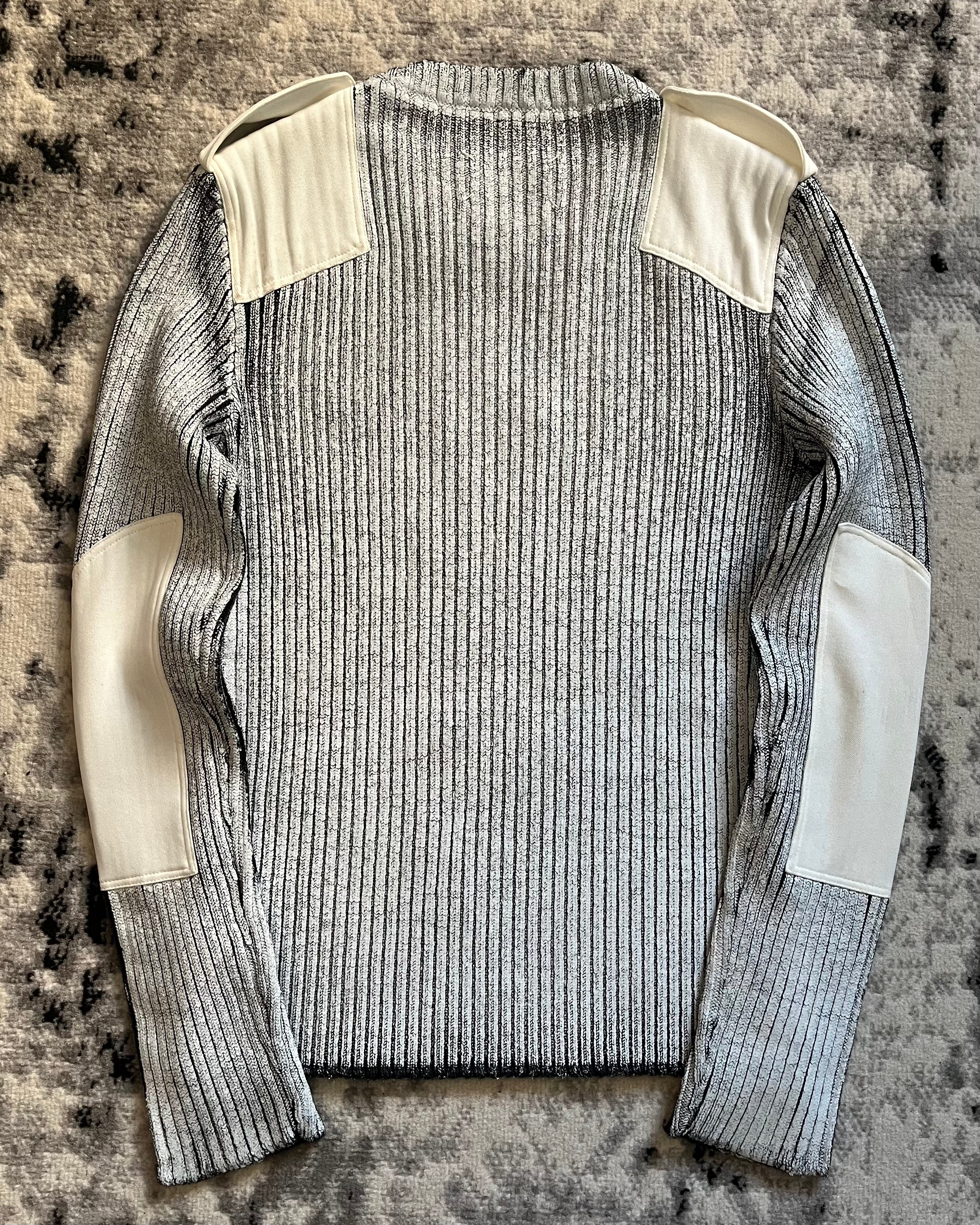 AW18 Maison Margiela Hand Painted Rib Knit Patchwork Sweater (M/L)