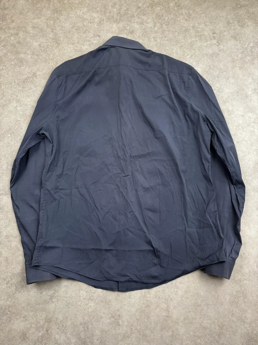 SS2014 Balenciaga Blue Minimalist Classy Shirt HzVsyHec 1
