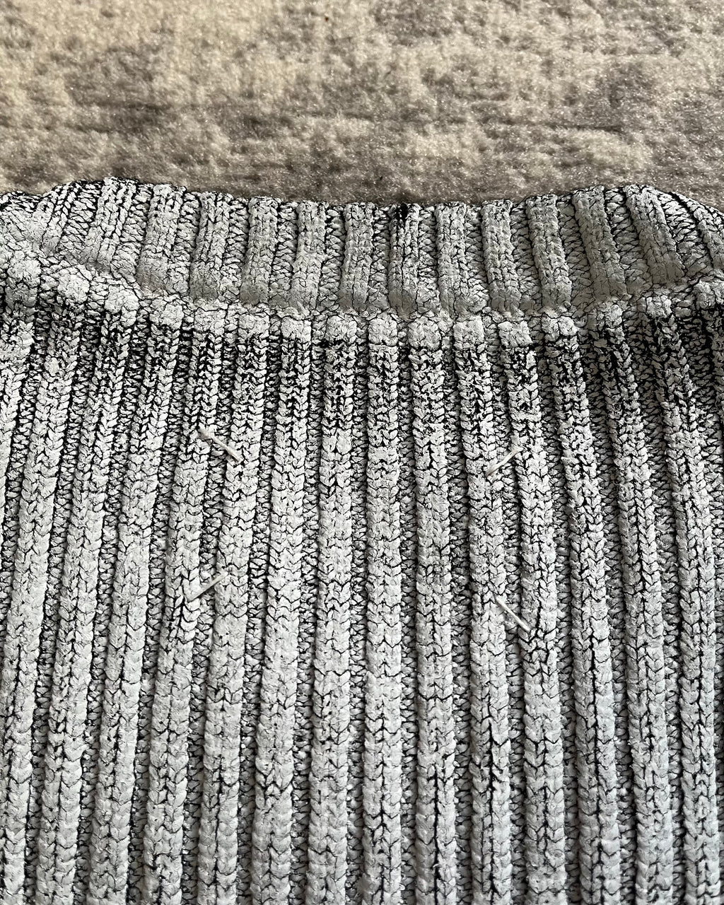 AW18 Maison Margiela Hand Painted Rib Knit Patchwork Sweater AW18 Maison Margiela Hand Painted Rib Knit Patchwork Sweater