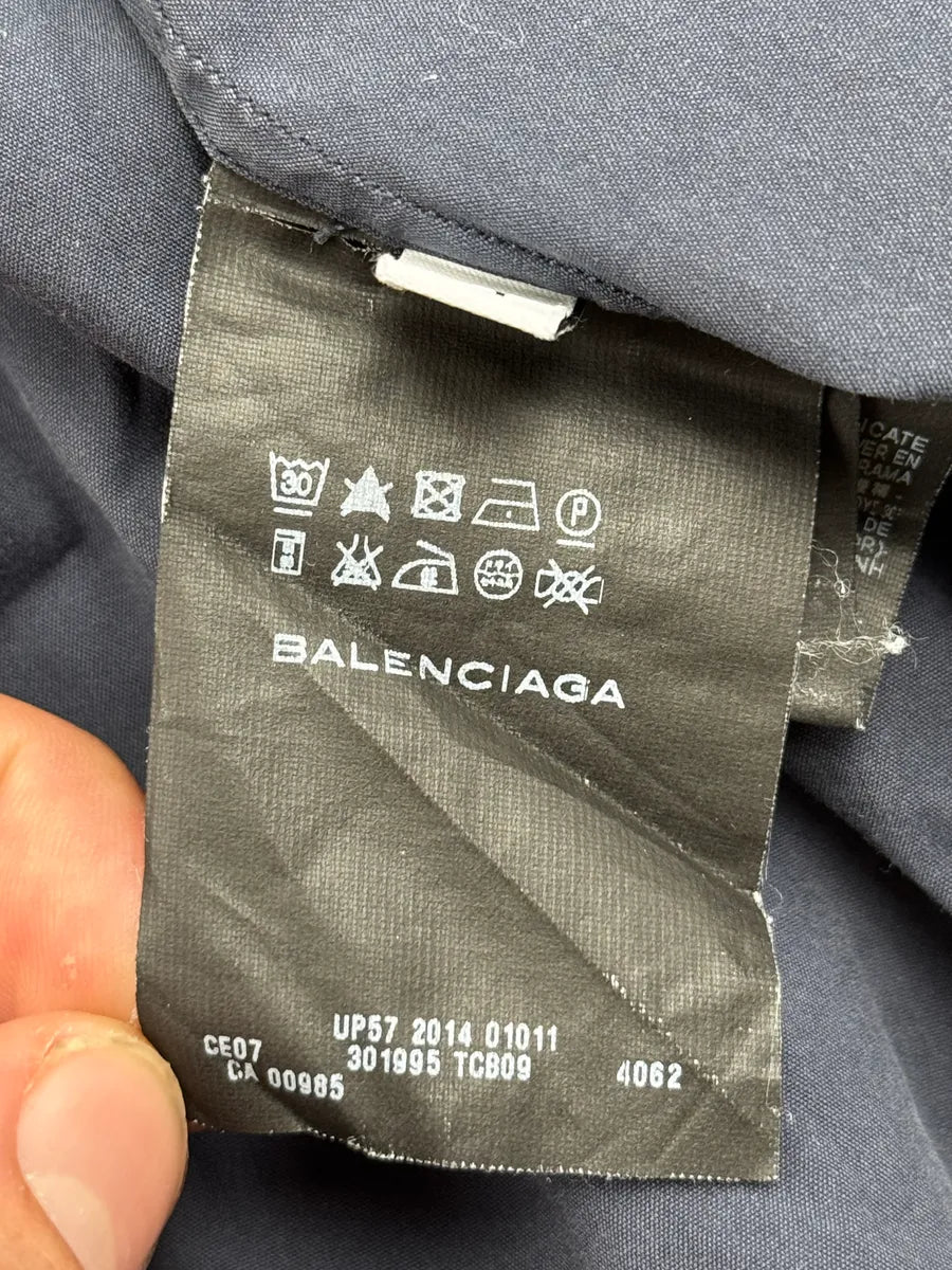 SS2014 Balenciaga Blue Minimalist Classy Shirt HzVsyHec 10