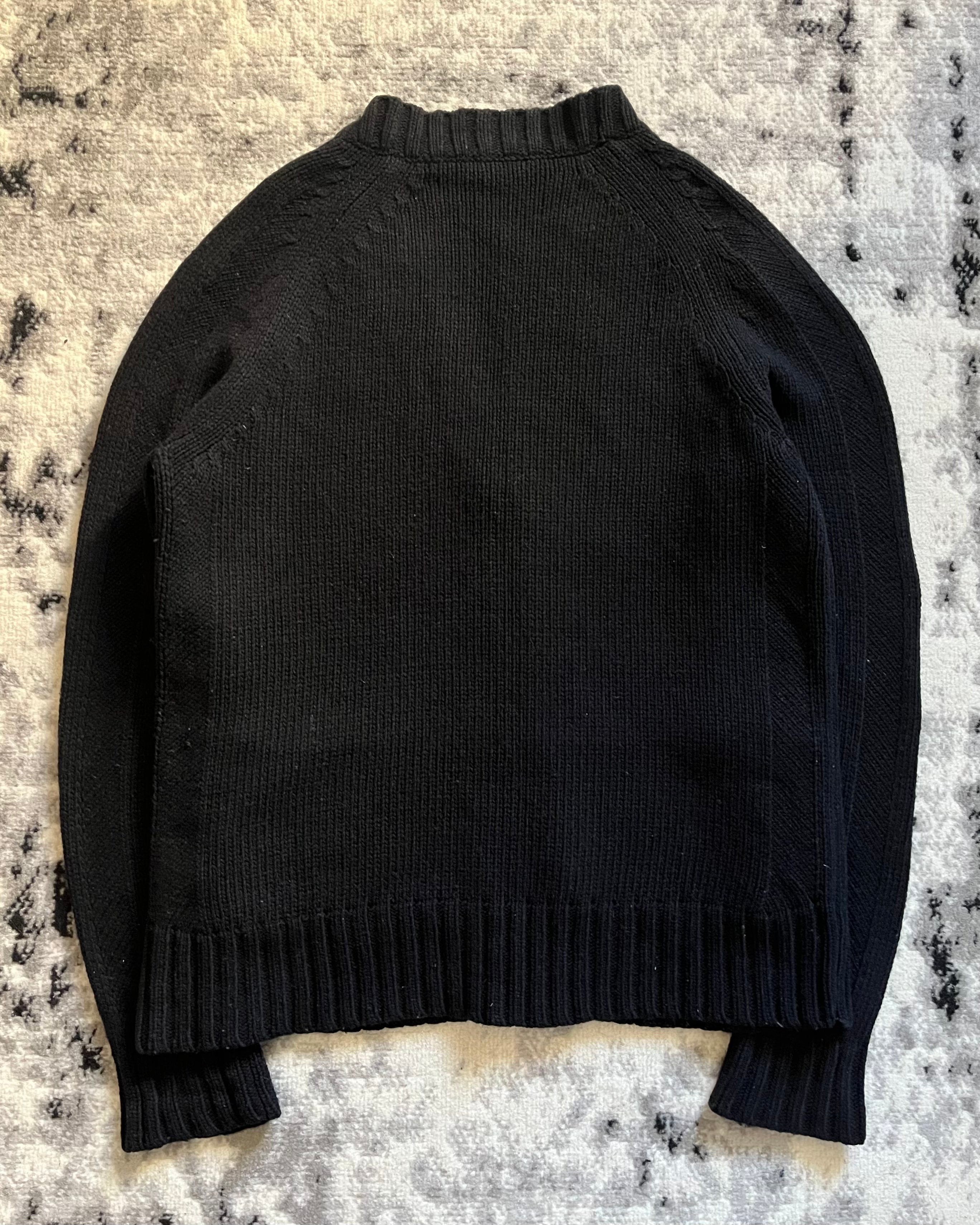 Dries Van Noten Black Wool Cargo Cardigan (M)
