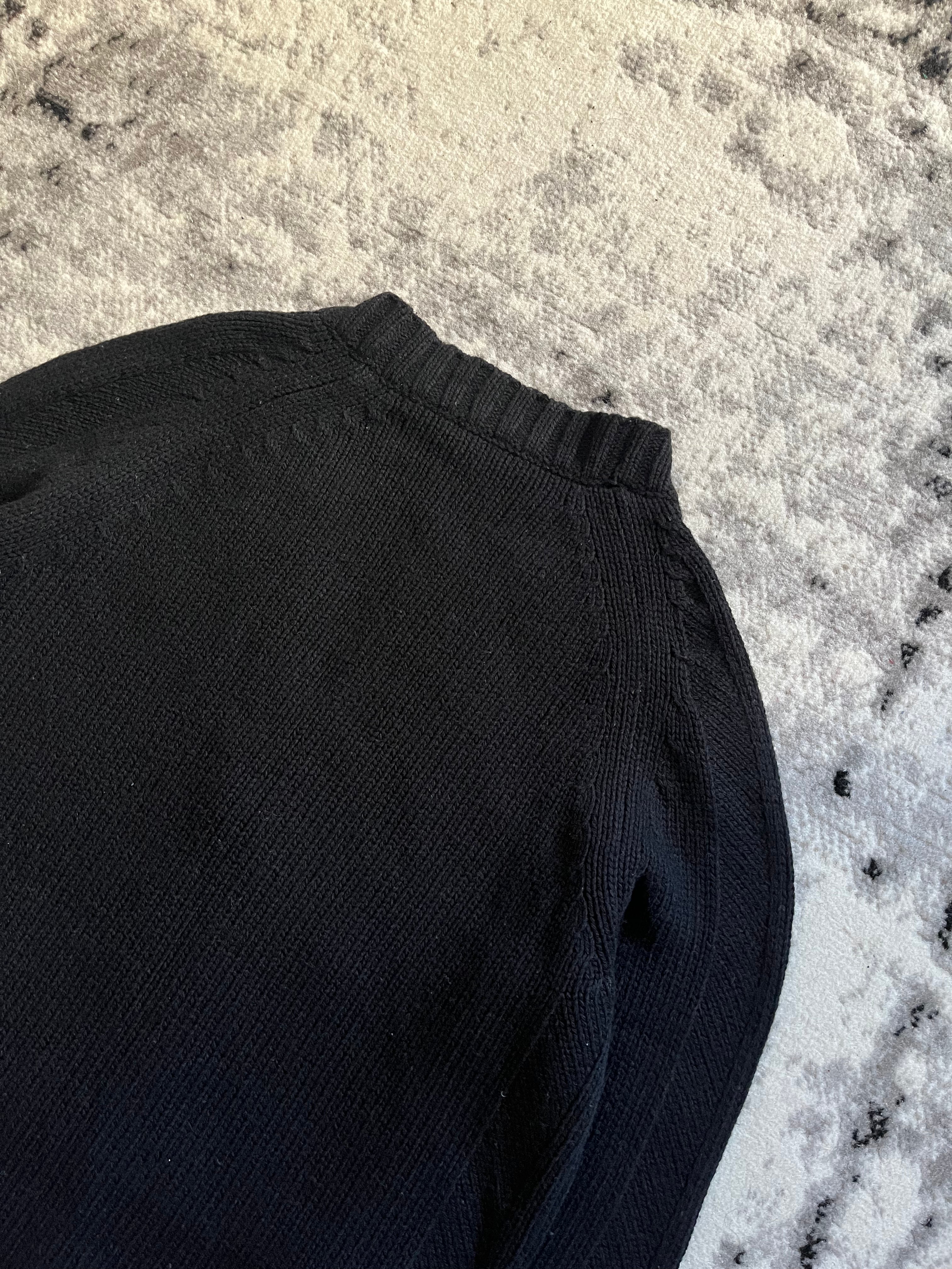 Dries Van Noten Black Wool Cargo Cardigan (M)