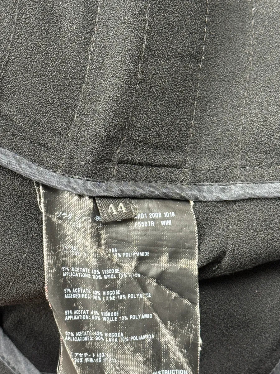 SS2008 Prada Black Striped Panels Light Jacket mUHdneOZ 10
