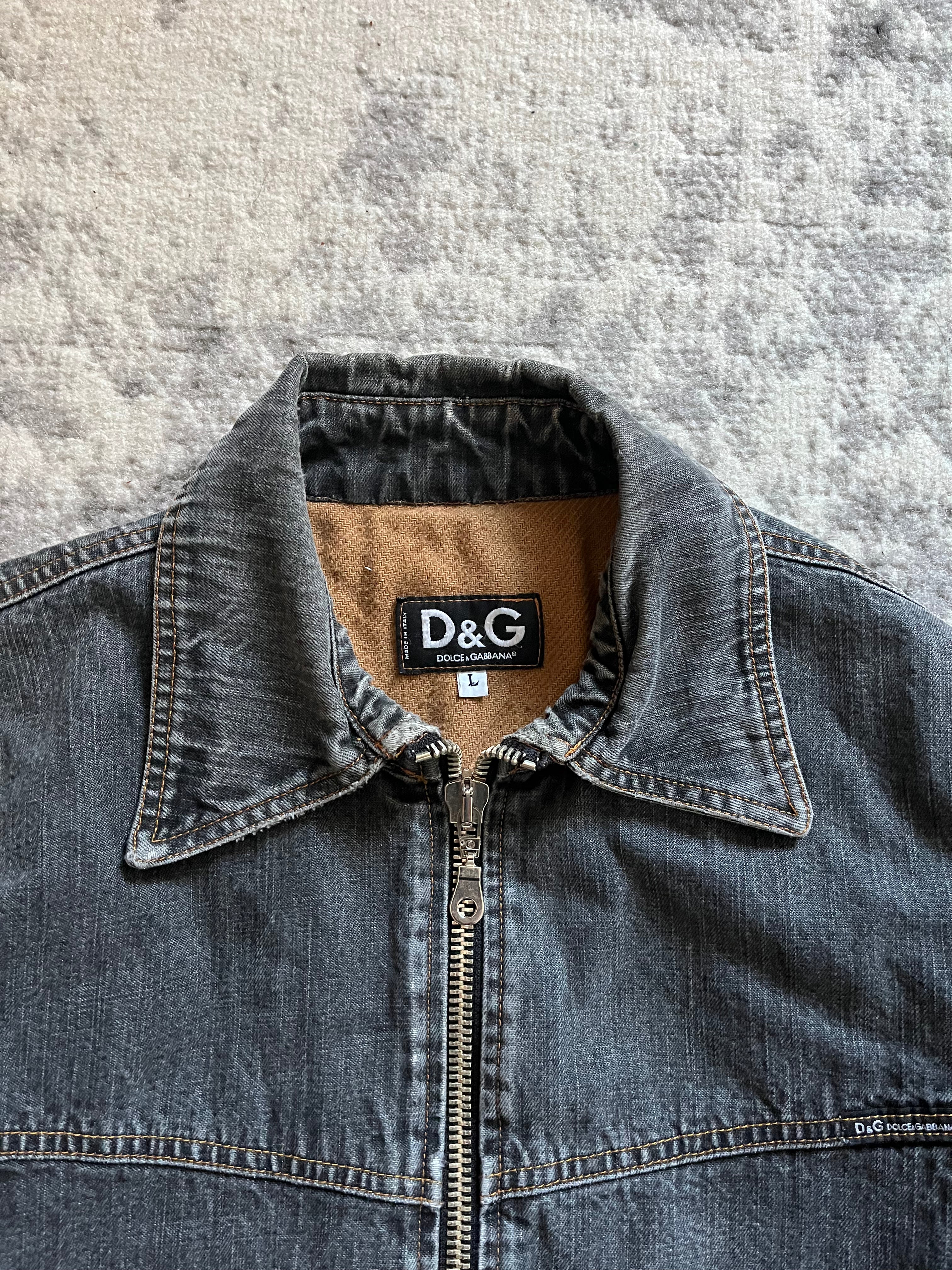 SS03 Dolce & Gabbana Robust Denim Jacket (S)