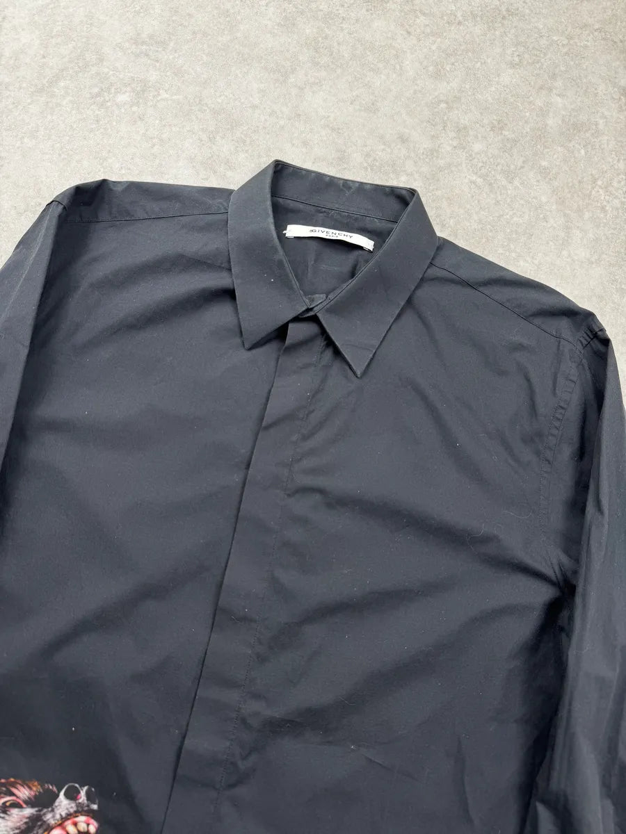 AW2016 Givenchy Black Monkey Pack Shirt by Riccardo Tisci AjaKgunN 4