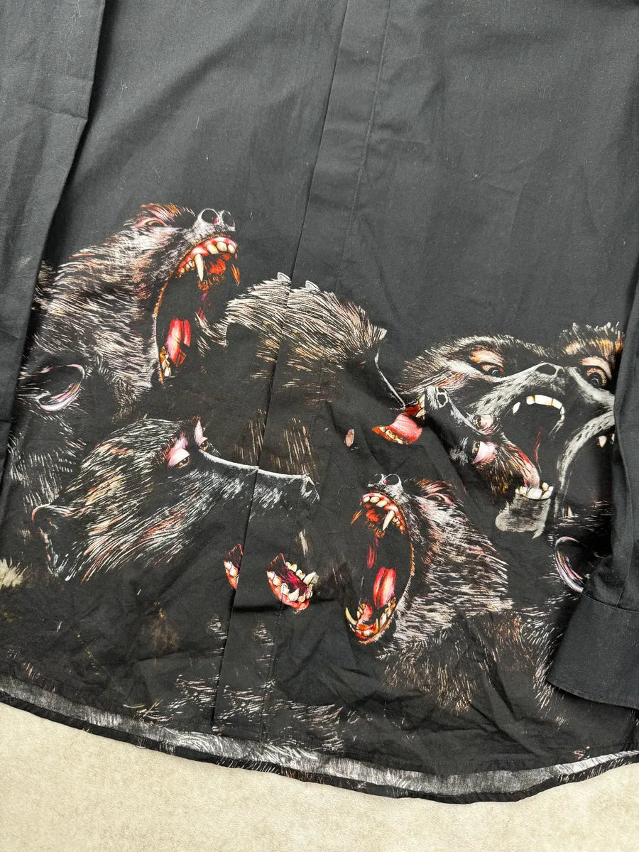 AW2016 Givenchy Black Monkey Pack Shirt by Riccardo Tisci AjaKgunN 7