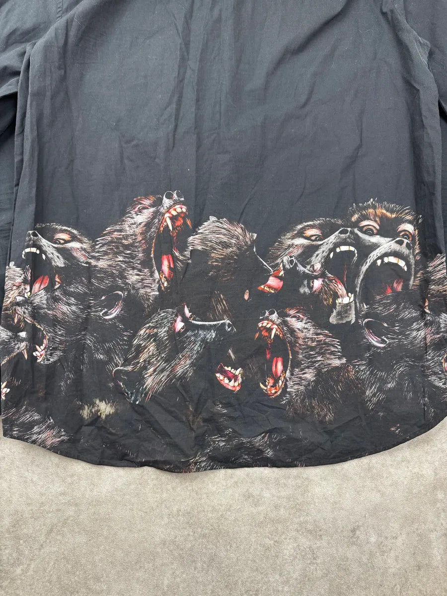 AW2016 Givenchy Black Monkey Pack Shirt by Riccardo Tisci AjaKgunN 9