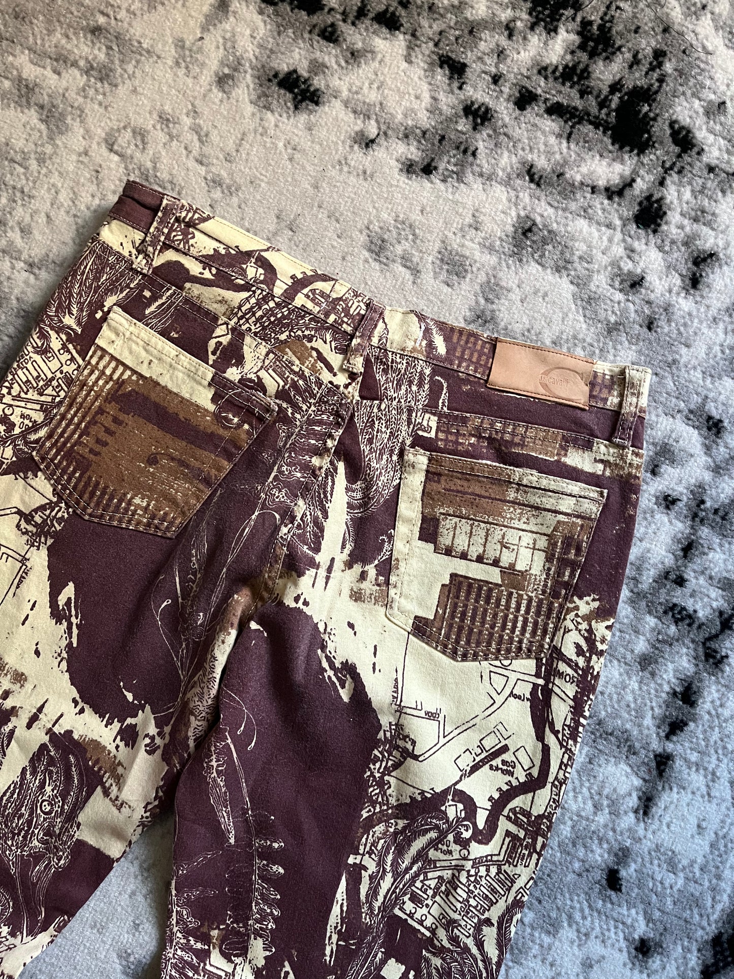 2000s Cavalli Milano Bloom Pants (M)