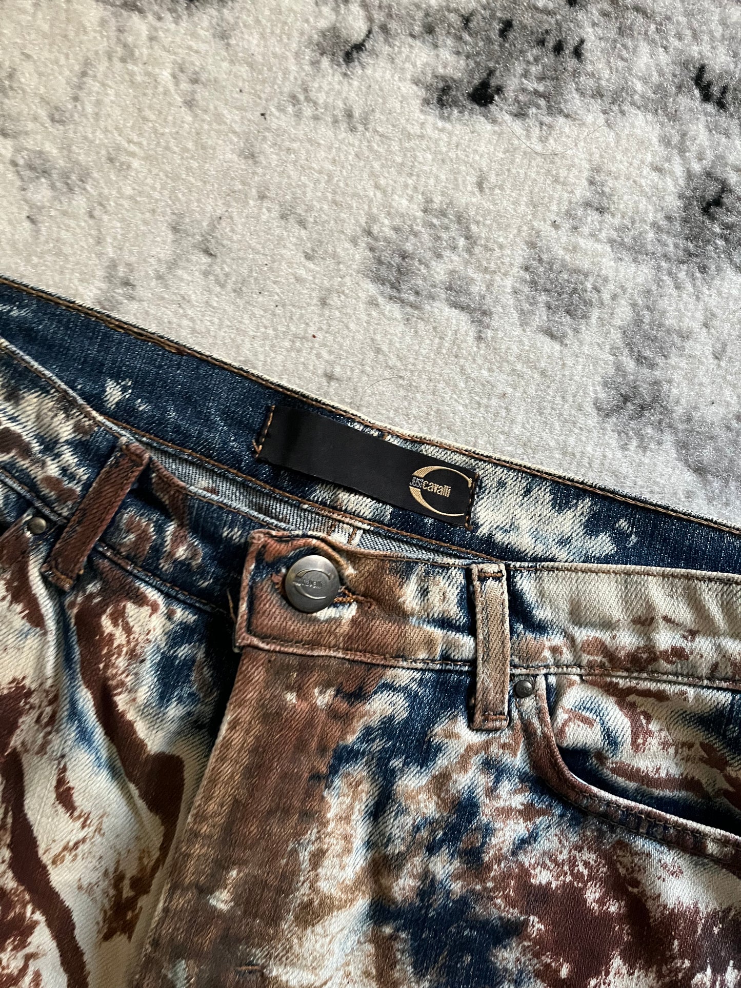 2000 Just Cavalli World Rust Eroded Ultimate Pants (S)