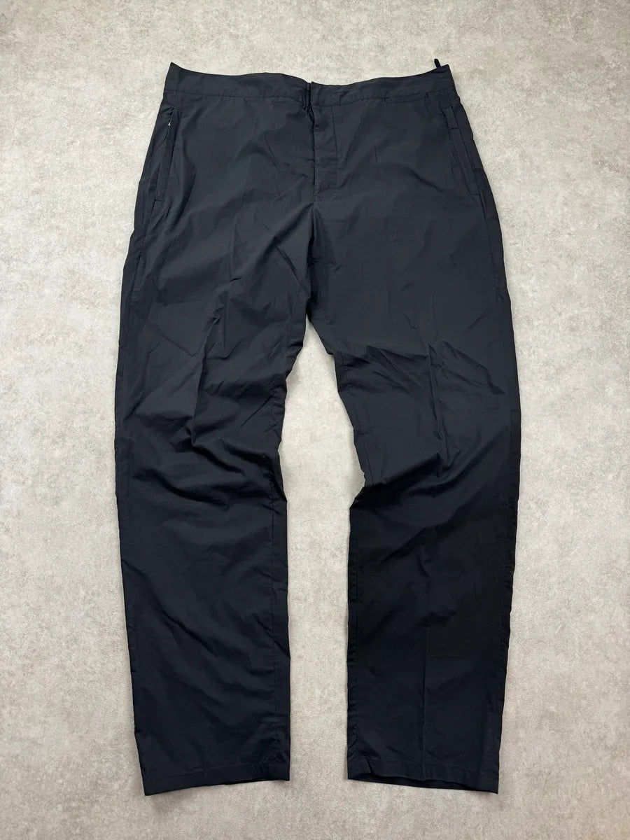 2010s Prada Black Cozy Buckle-Tab Pants PJvslphB 1