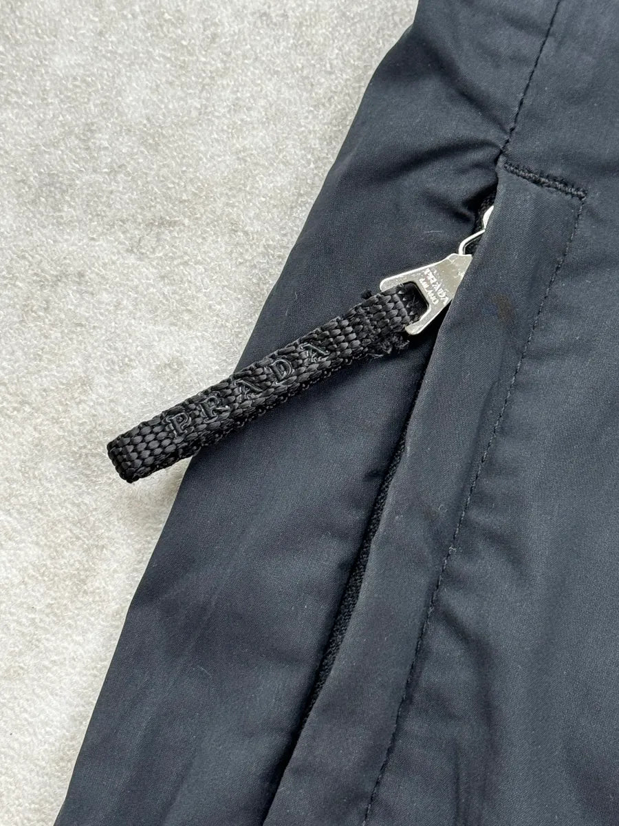 2010s Prada Black Cozy Buckle-Tab Pants PJvslphB 7