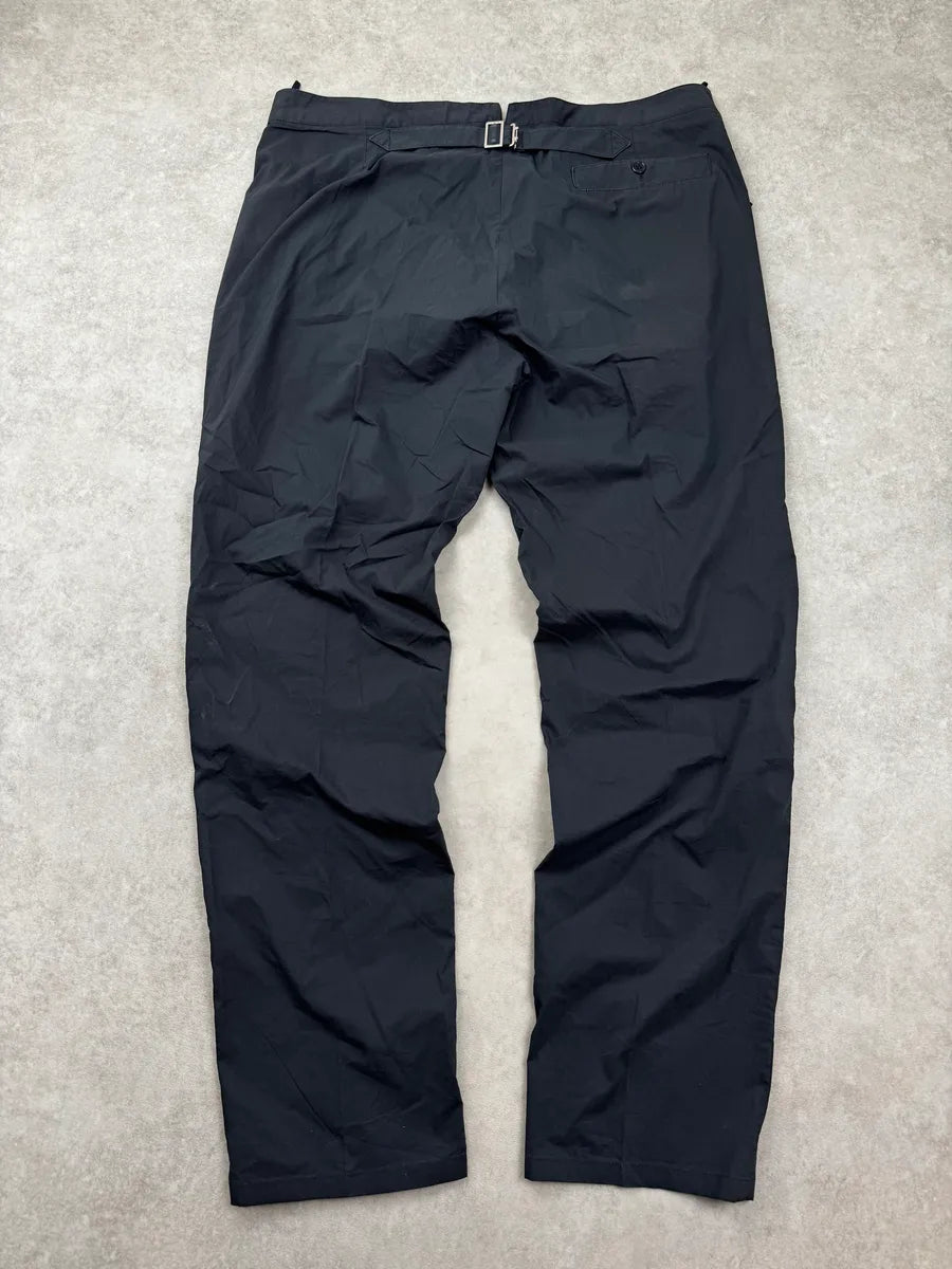 2010s Prada Black Cozy Buckle-Tab Pants PJvslphB 0
