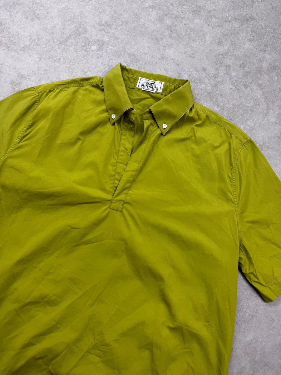 Hermès Green Popover Polo Shirt BTCQnWNy 4
