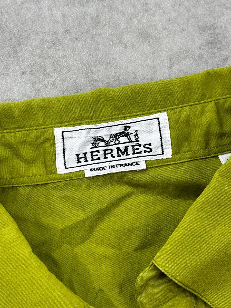 Hermès Green Popover Polo Shirt BTCQnWNy 7