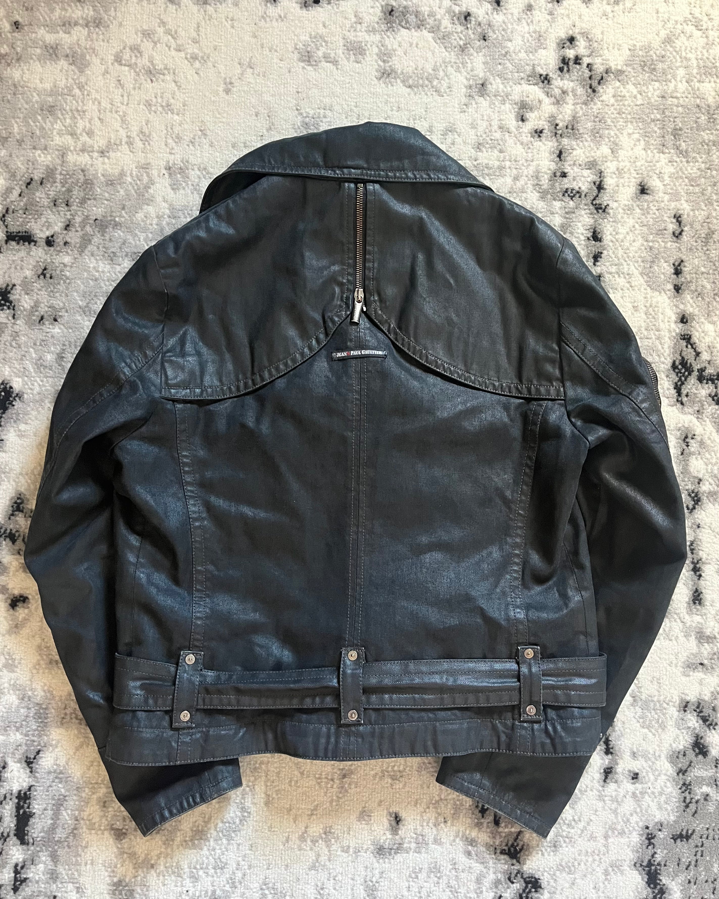 00年代 ジャンポール・ゴルチエ グレー カーゴ デタッチャブル トレンチ ジャケット (S/M) 