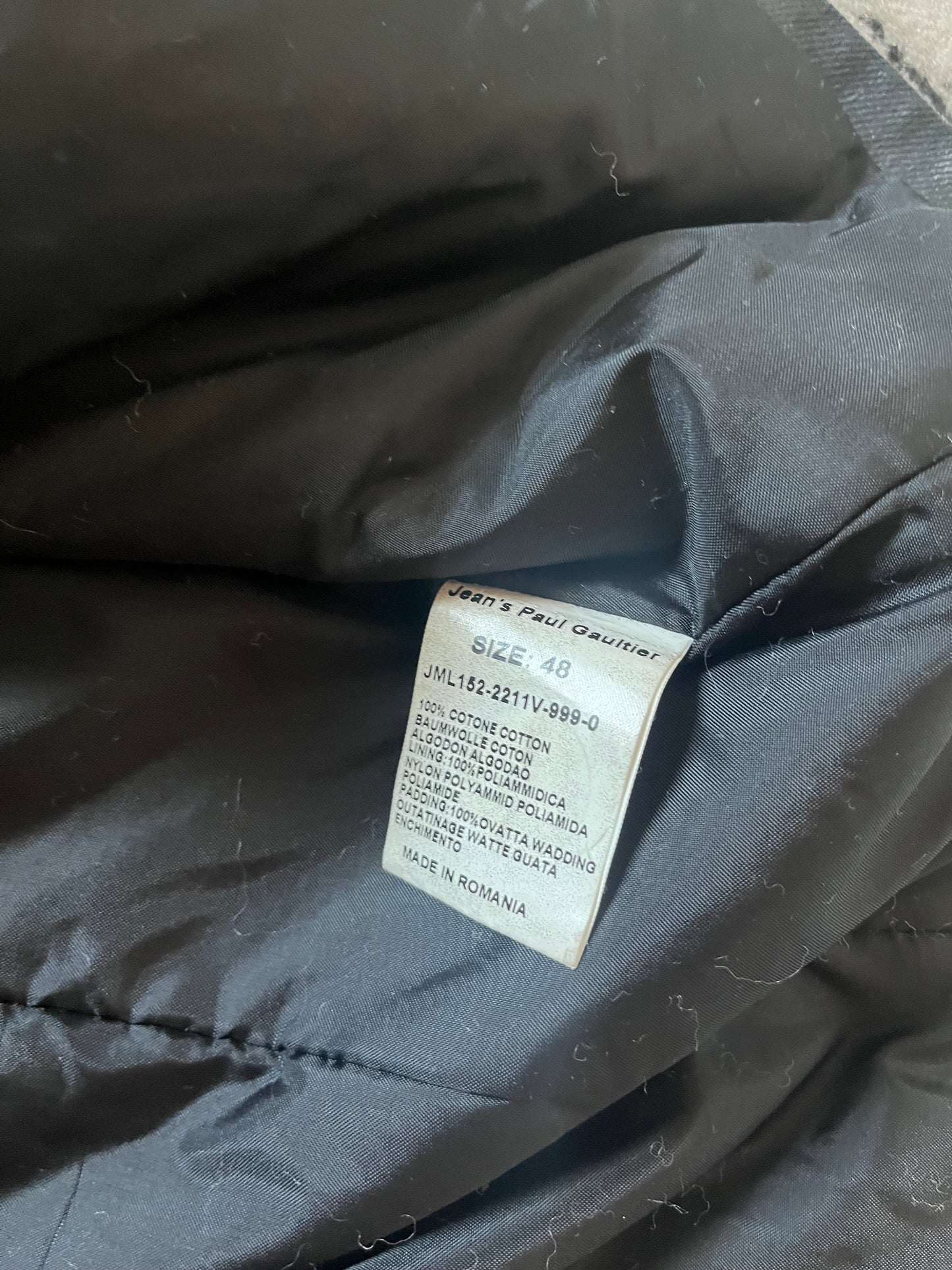 00s Jean Paul Gaultier Grey Cargo Detachable Trench Jacket (S/M)