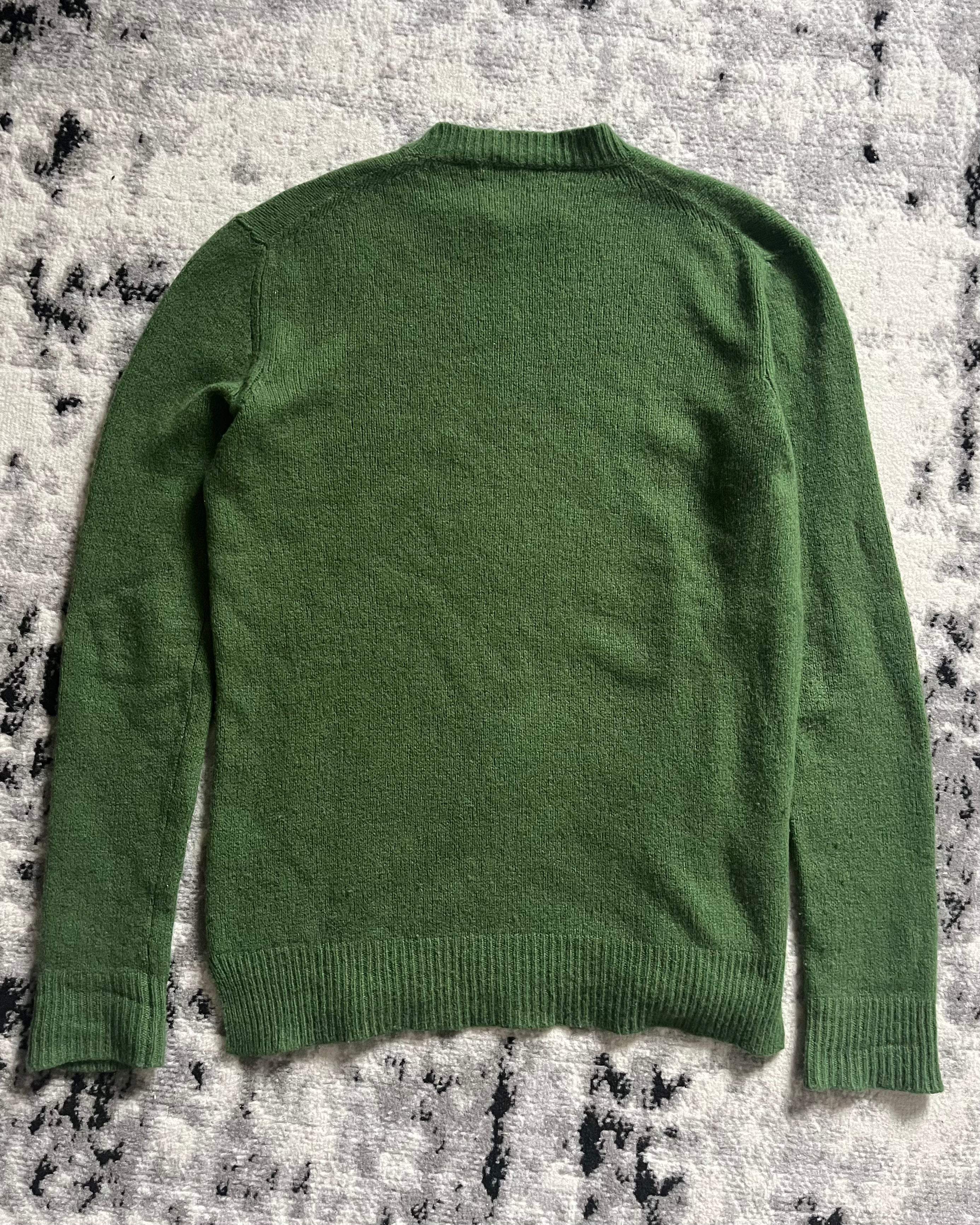 AW2020 Marni Minimal Olive Wool Sweater (S)