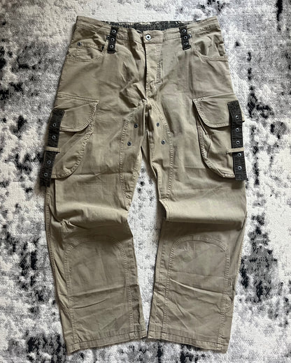 AW04 Dolce & Gabbana Beige Cargo Utility Pants (L)