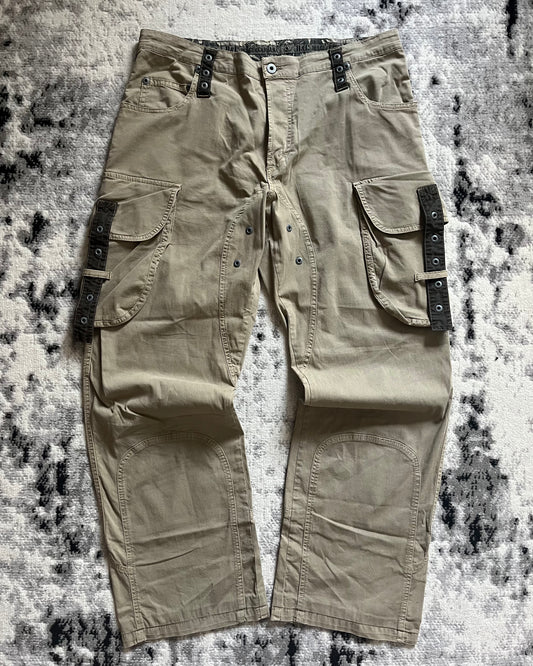 AW04 Dolce & Gabbana Beige Cargo Utility Pants (L)