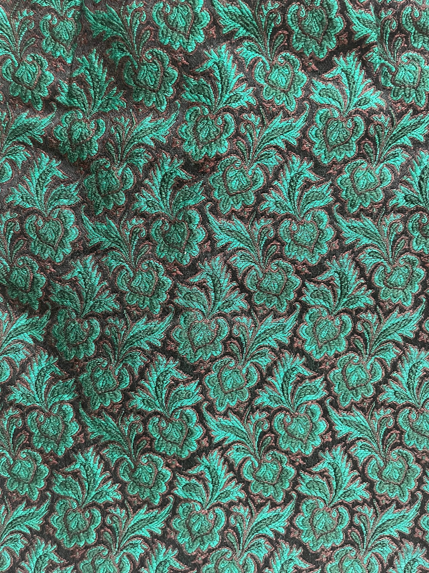 1980s Saint Laurent Rive Gauche French Green Wool Skirt (S)