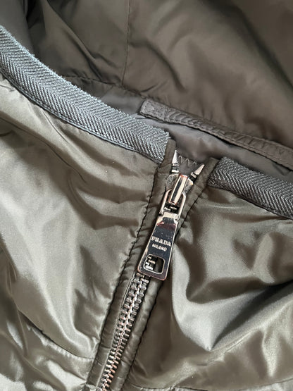 Prada Original Minimalistic Olive Puffer Jacket (M)