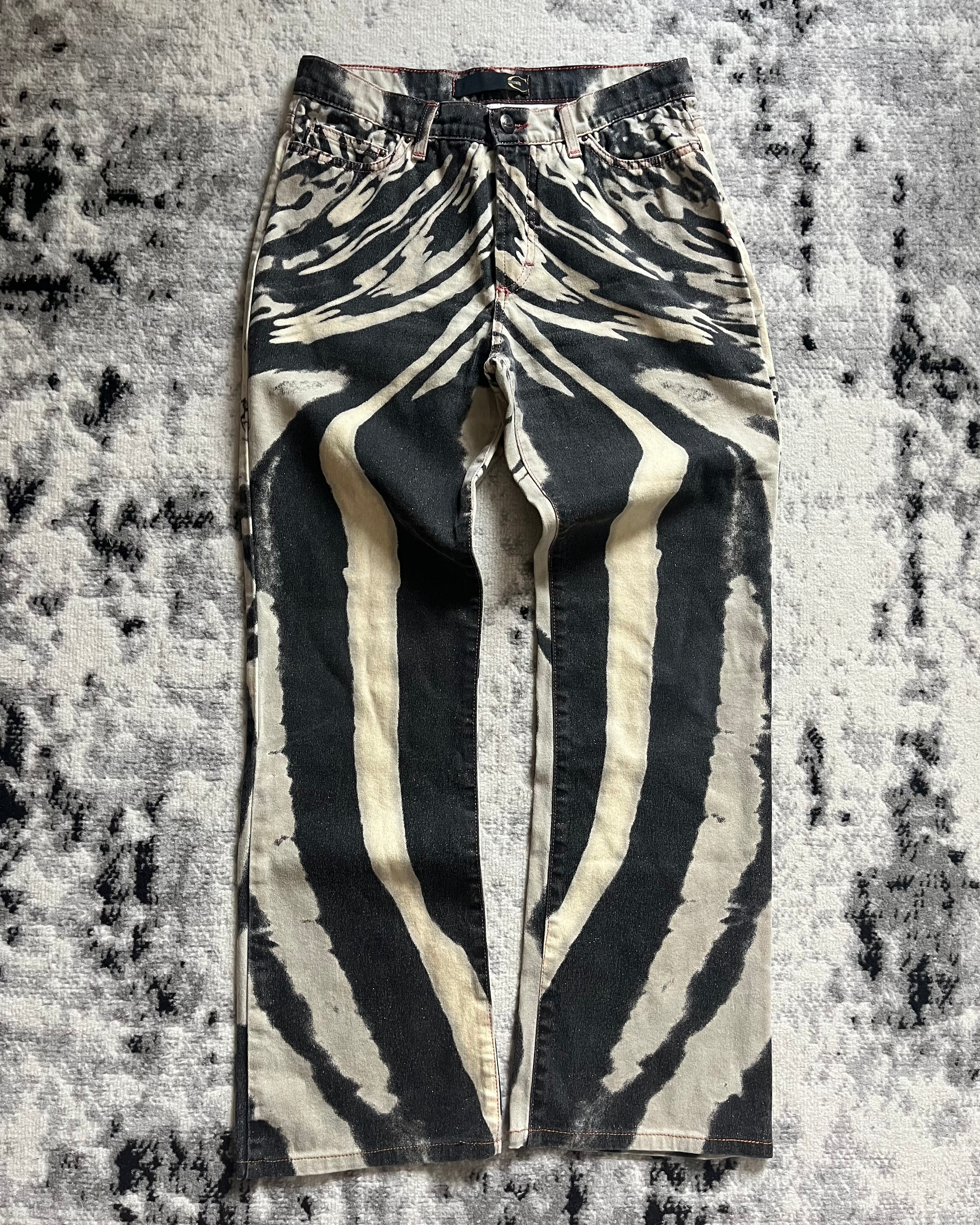 SS02 Just Cavalli Hallucination Black Pants (XS/S)