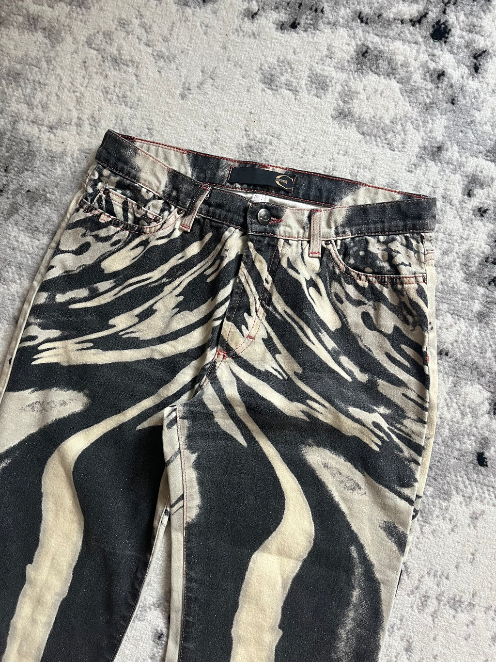SS02 Just Cavalli Hallucination Black Pants (XS/S)