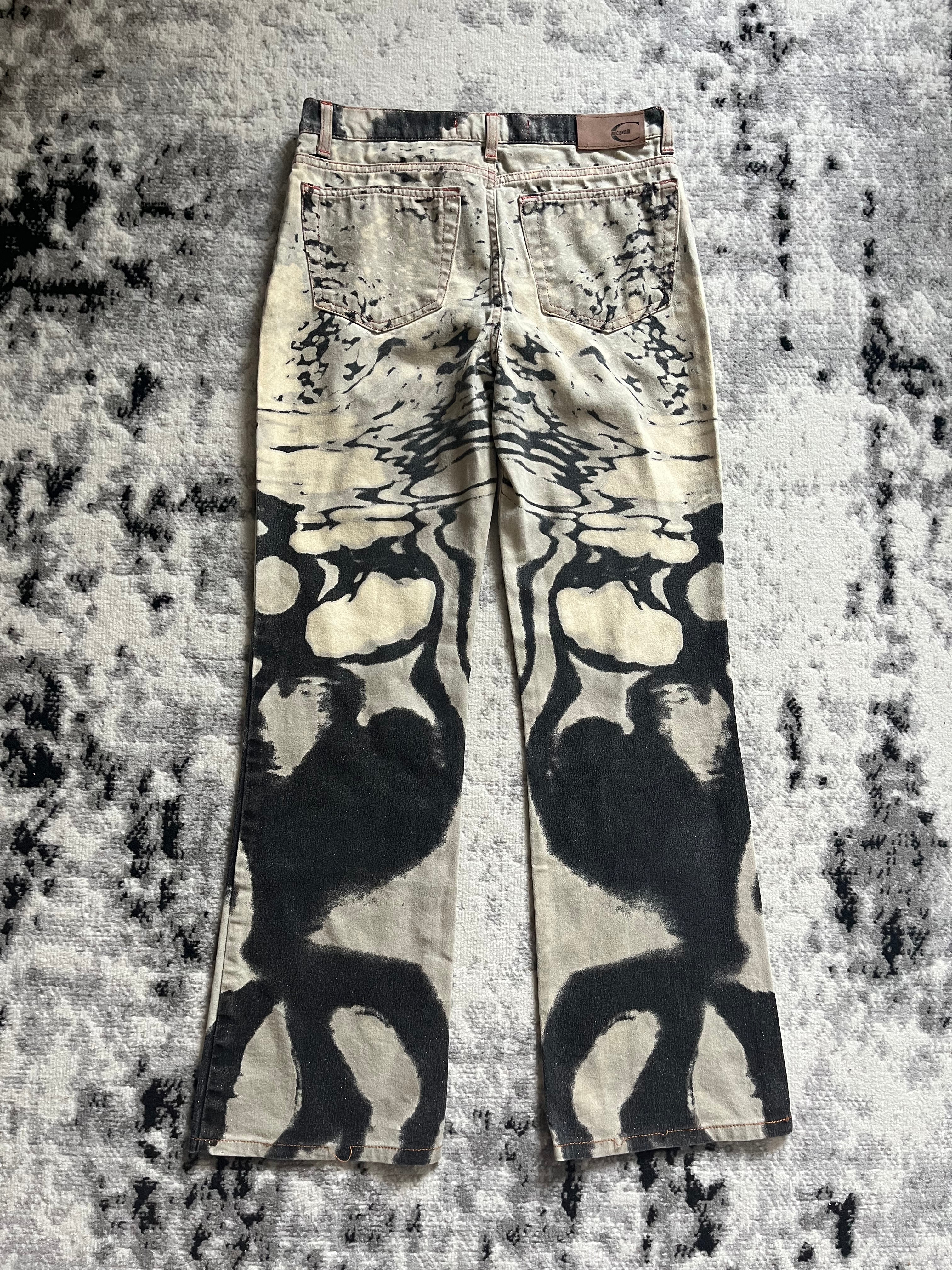 SS02 Just Cavalli Hallucination Black Pants (XS/S)