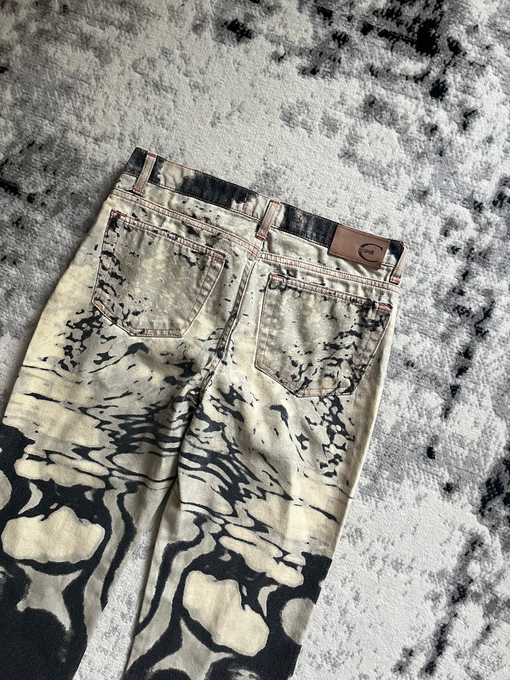 SS02 Just Cavalli Hallucination Black Pants (XS/S)