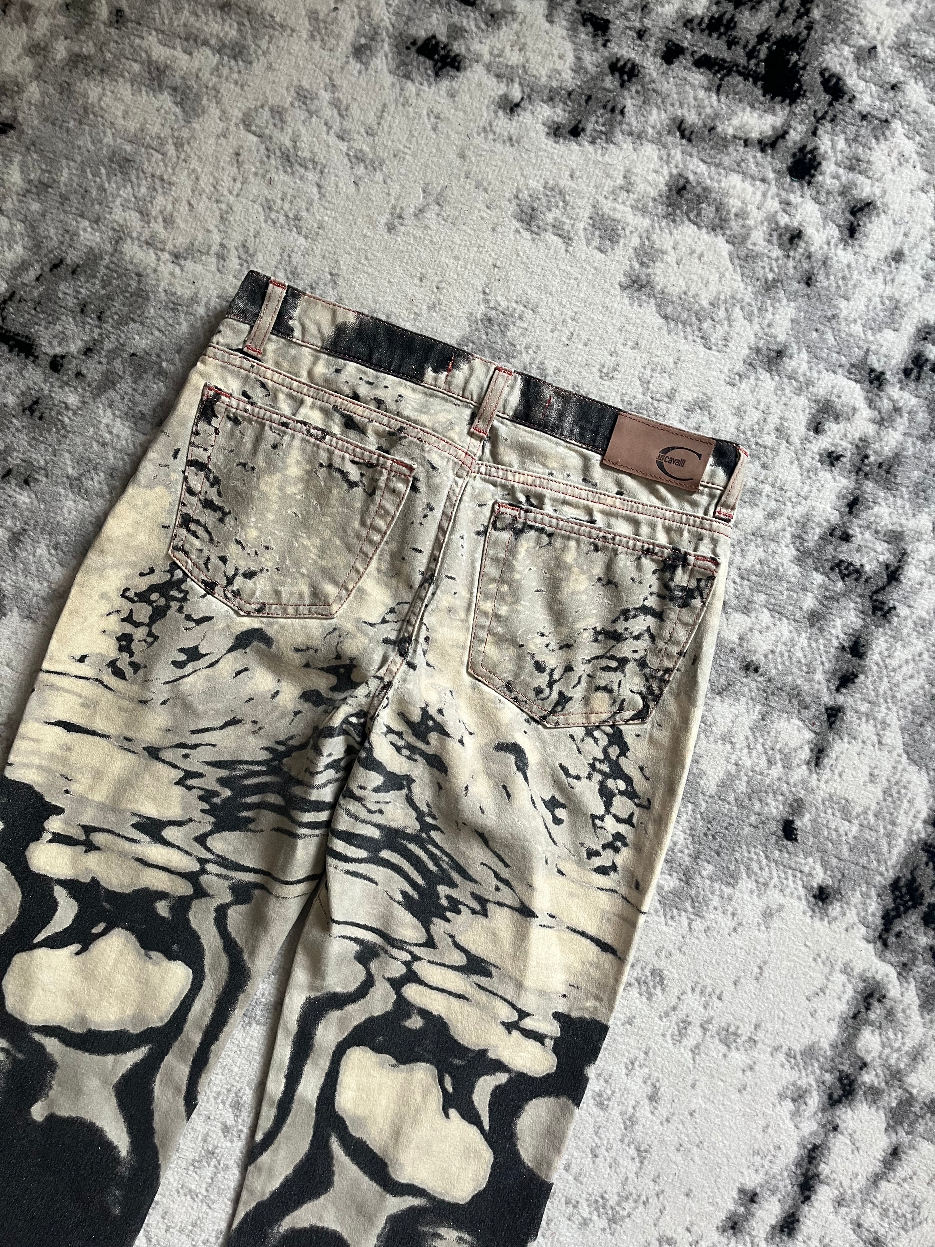 SS02 Just Cavalli Hallucination Black Pants (XS/S)