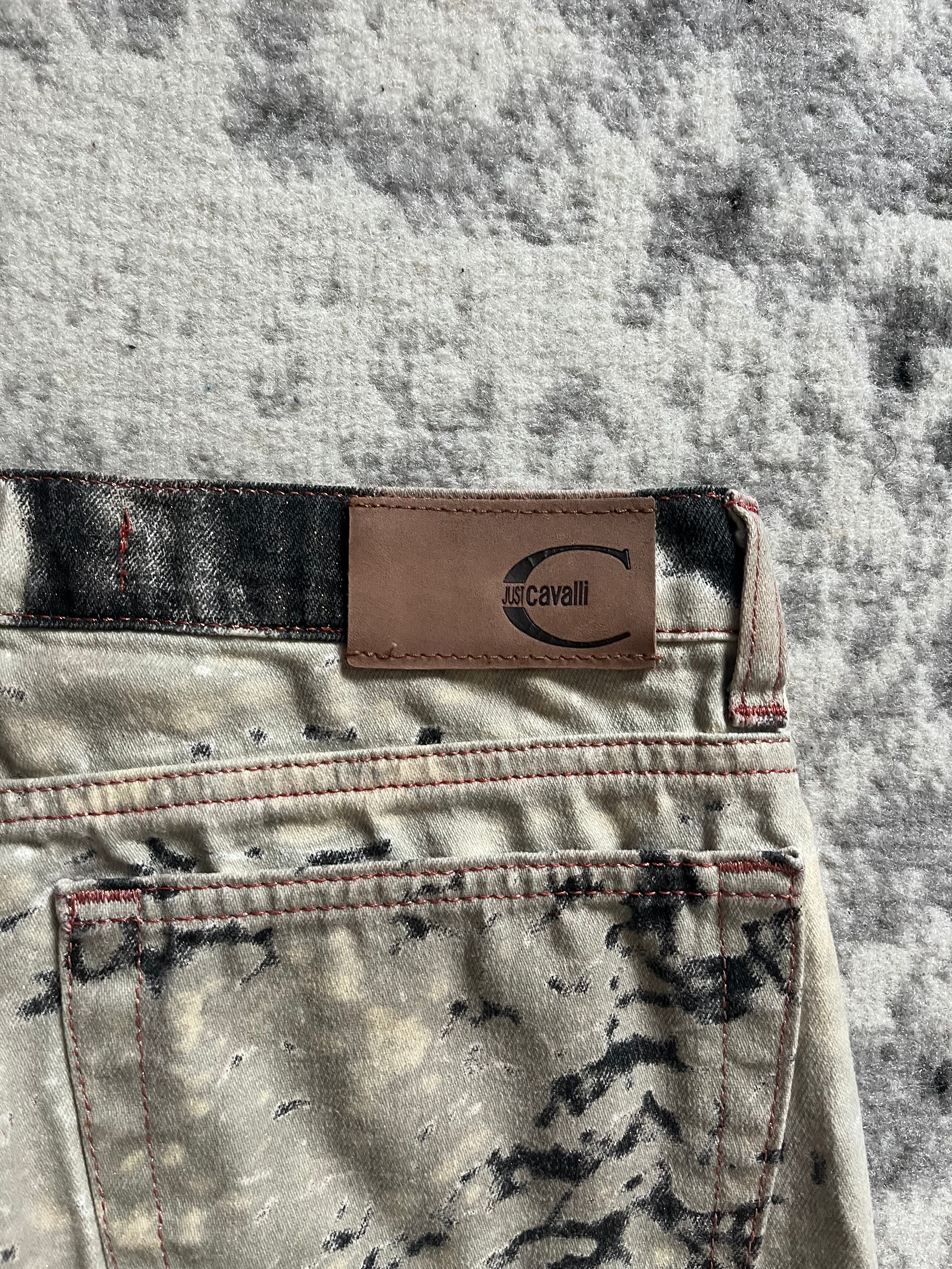 SS02 Just Cavalli Hallucination Black Pants (XS/S)