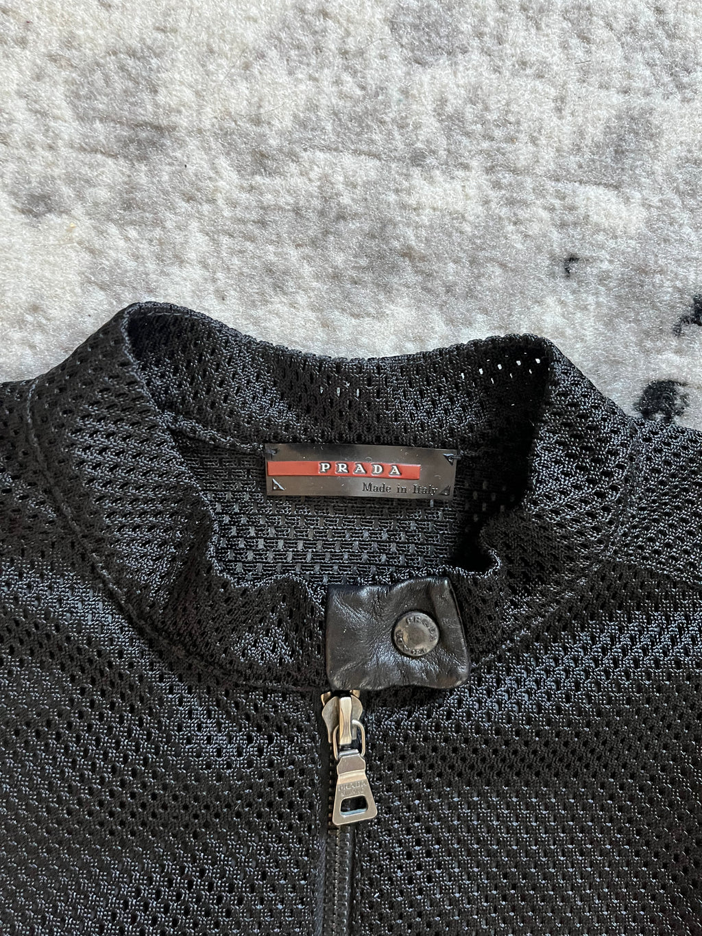 AW00 Prada Archive Black Sleeveless Jacket (S)