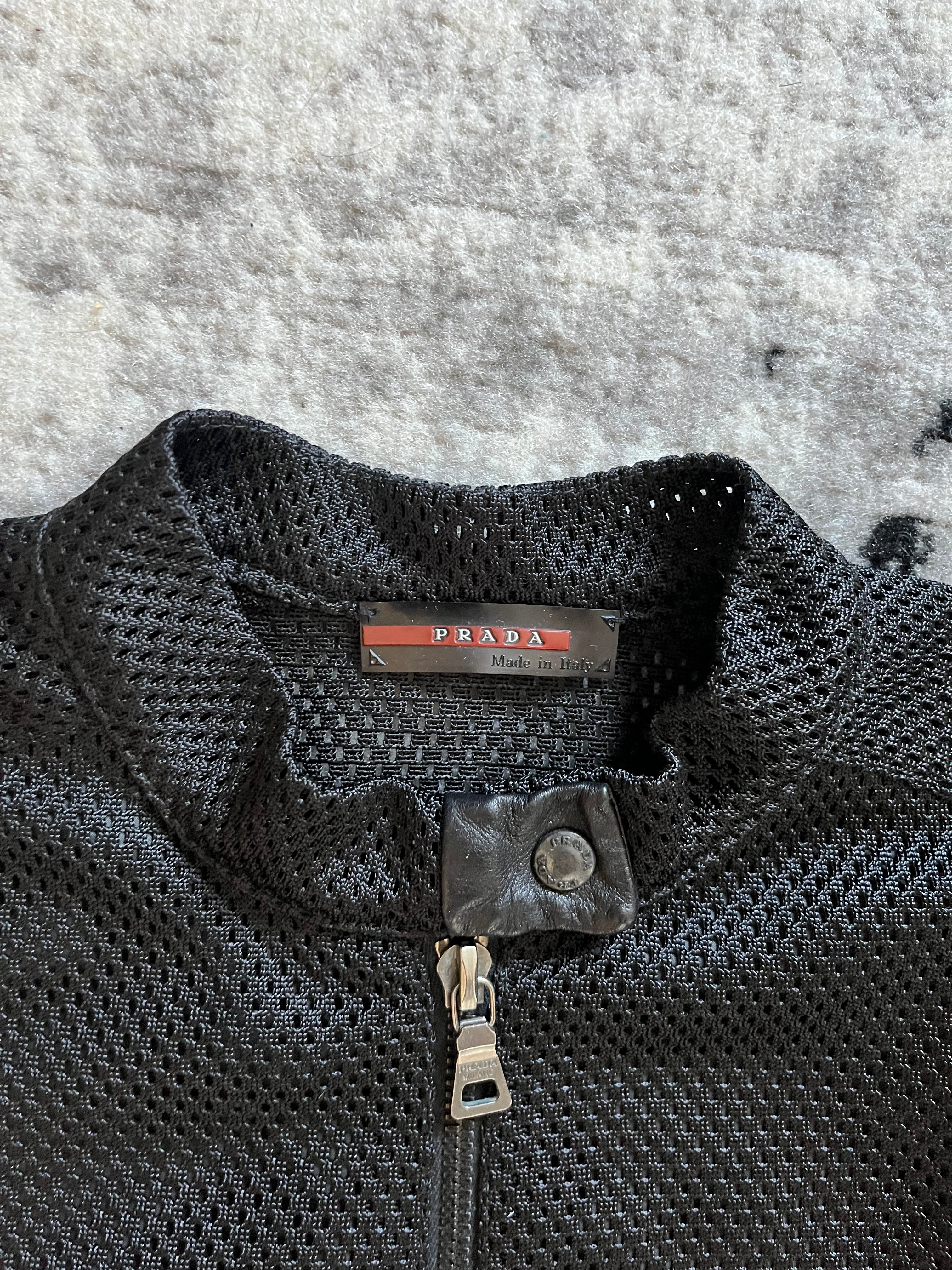 AW00 Prada Archive Black Sleeveless Jacket (S)