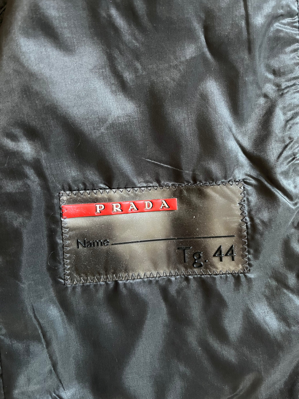 AW00 Prada Archive Black Sleeveless Jacket (S)