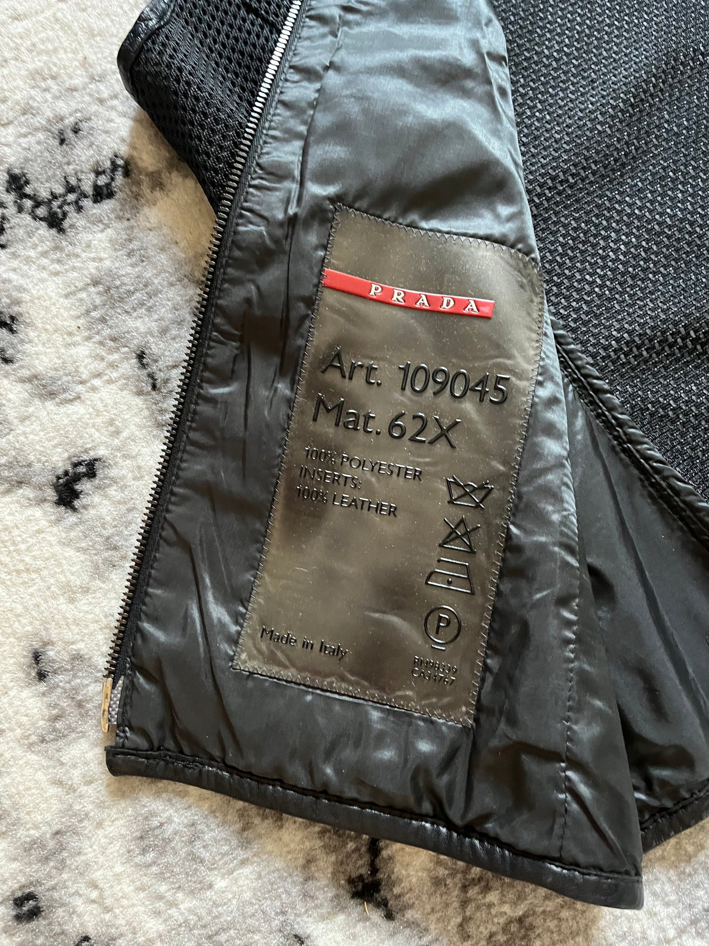 AW00 Prada Archive Black Sleeveless Jacket (S)