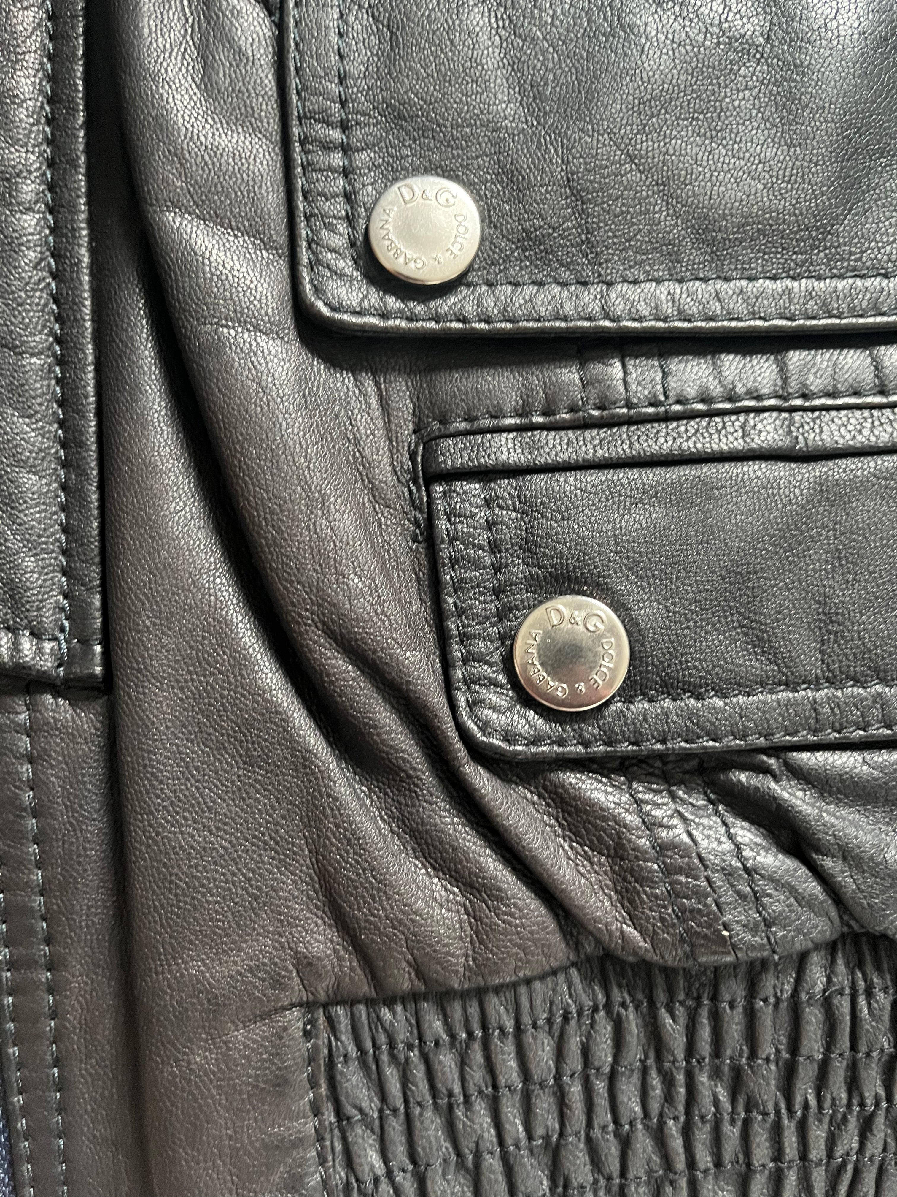 AW08 Dolce & Gabbana Utility Leather Jacket (S/M)