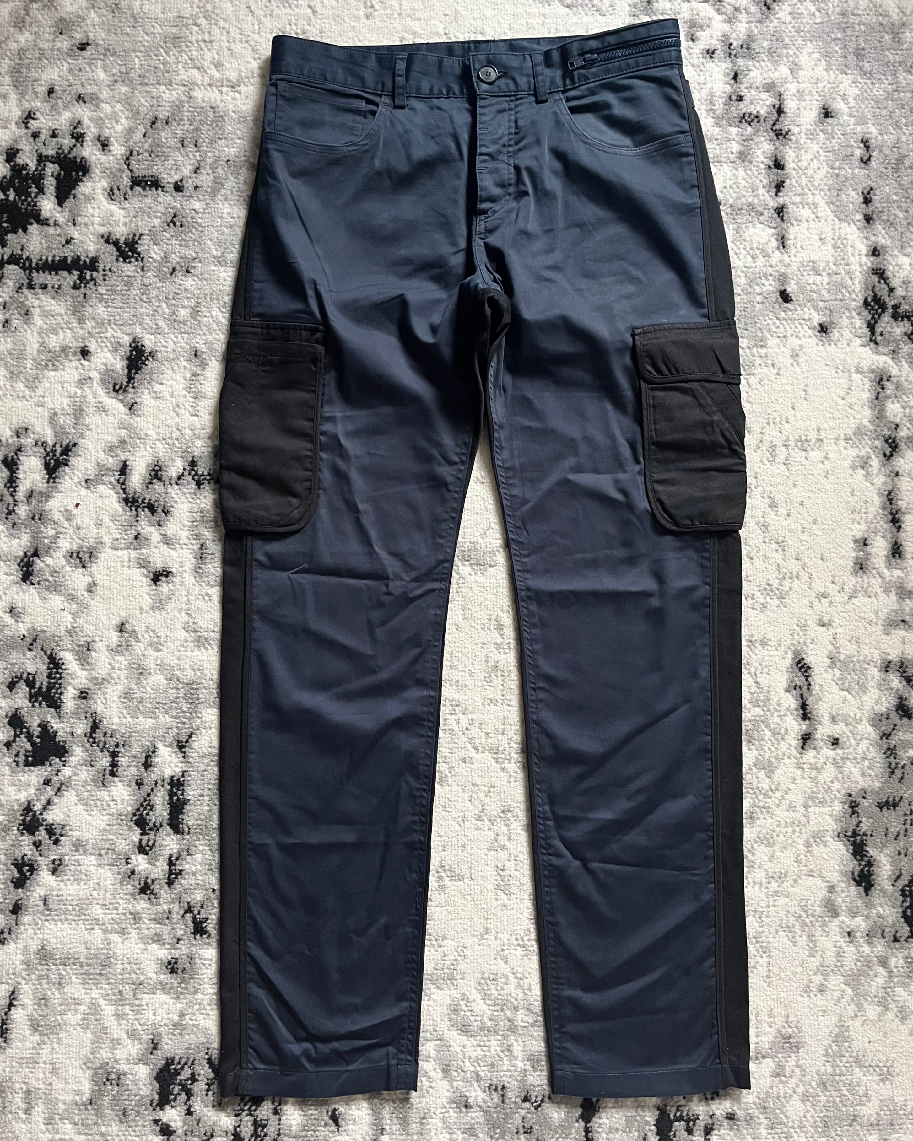 2010s ジバンシィ カーゴ ブラック &amp; ネイビー パンツ (S/M)
