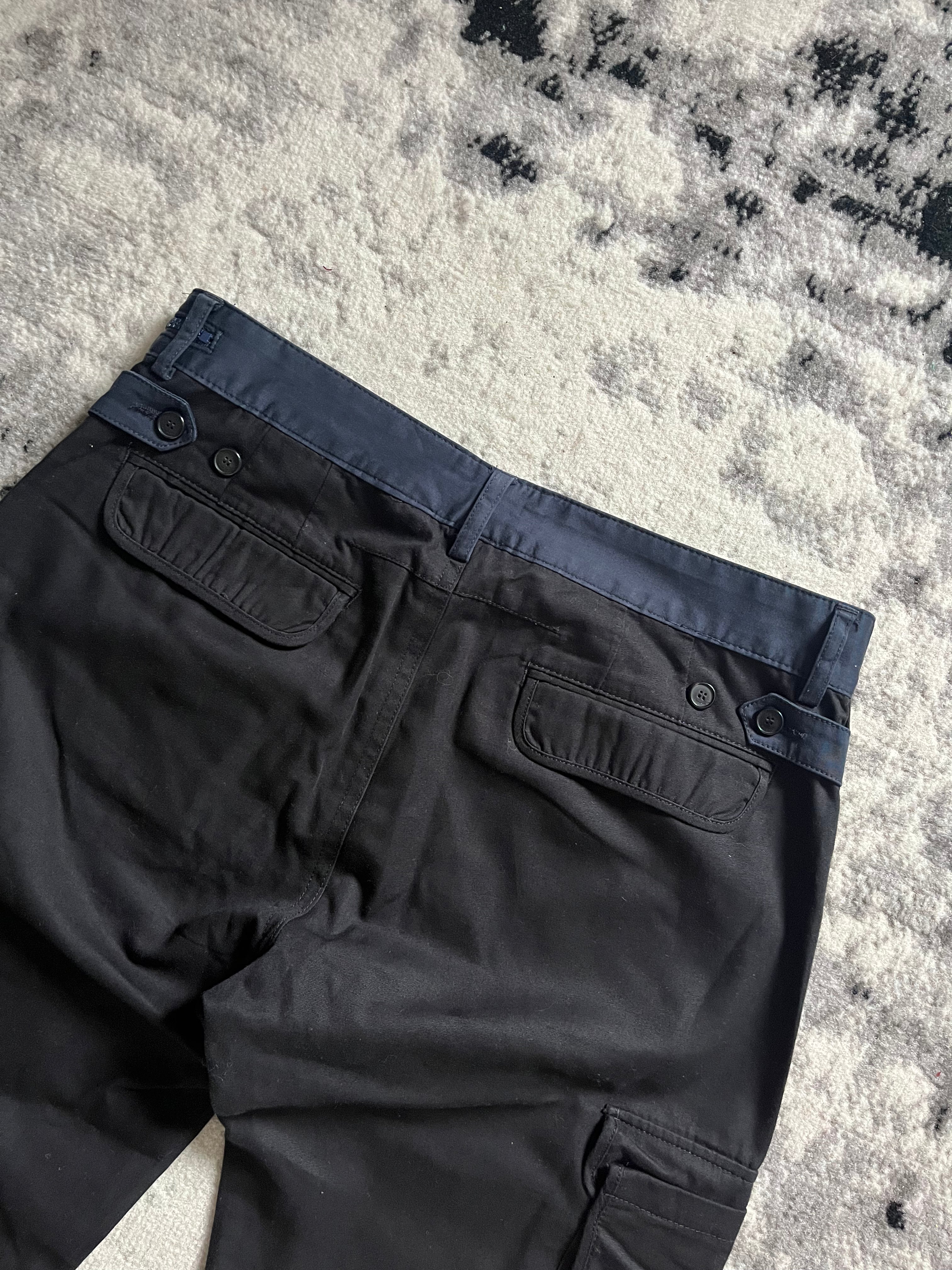 2010s ジバンシィ カーゴ ブラック &amp; ネイビー パンツ (S/M)