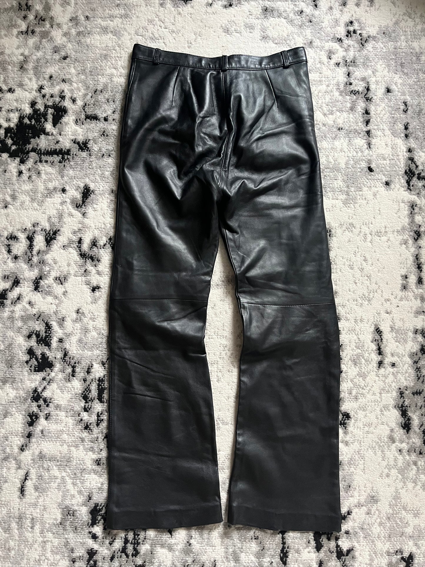 Roberto Cavalli Art Collection Biker Leather Pants (M)