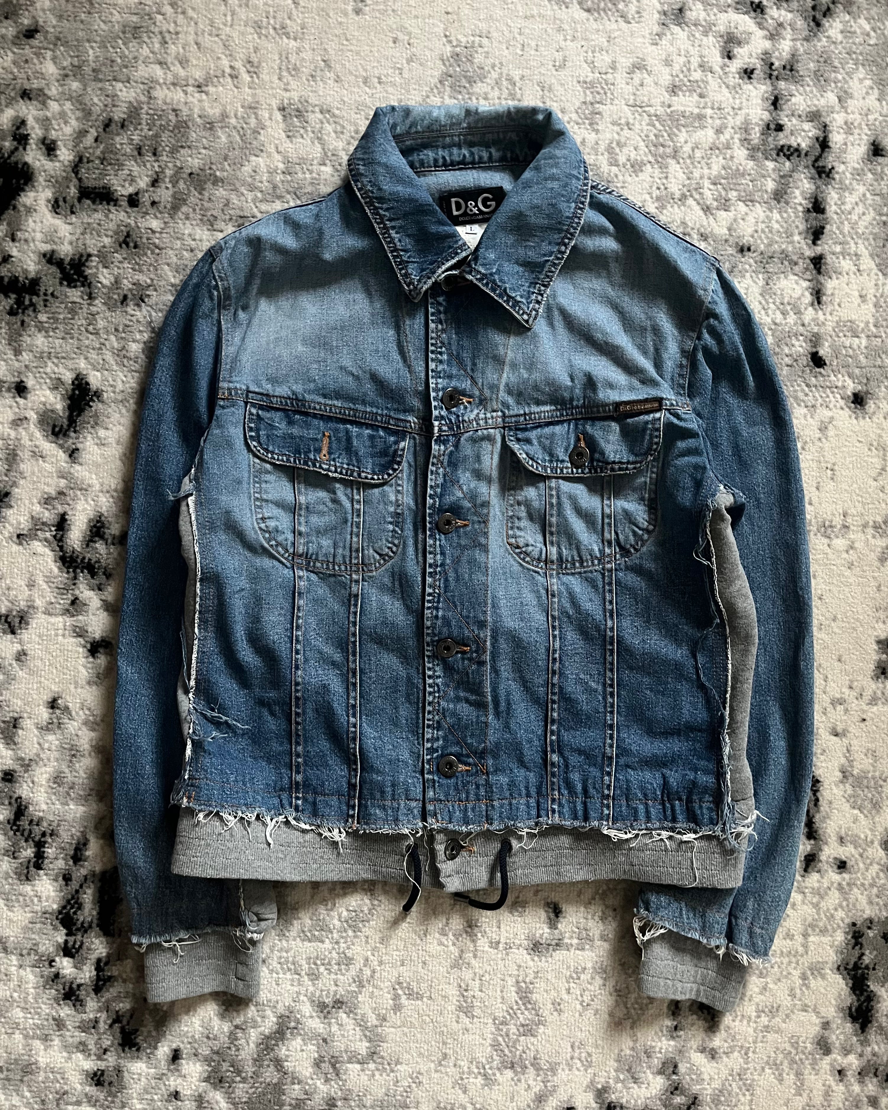 AW05 Dolce &amp; Gabbana 牛仔混合夹克 (S)