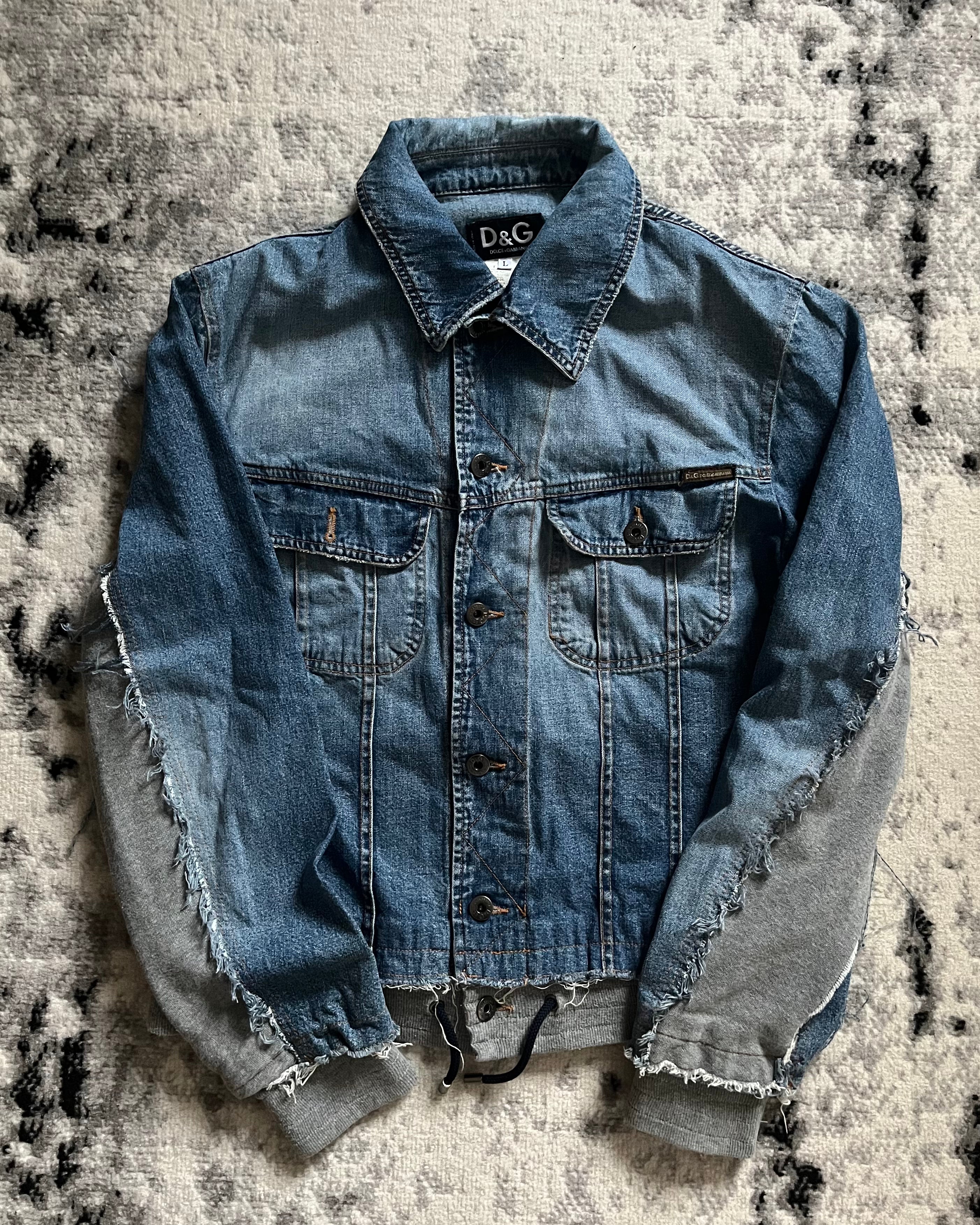 AW05 Dolce &amp; Gabbana 牛仔混合夹克 (S)