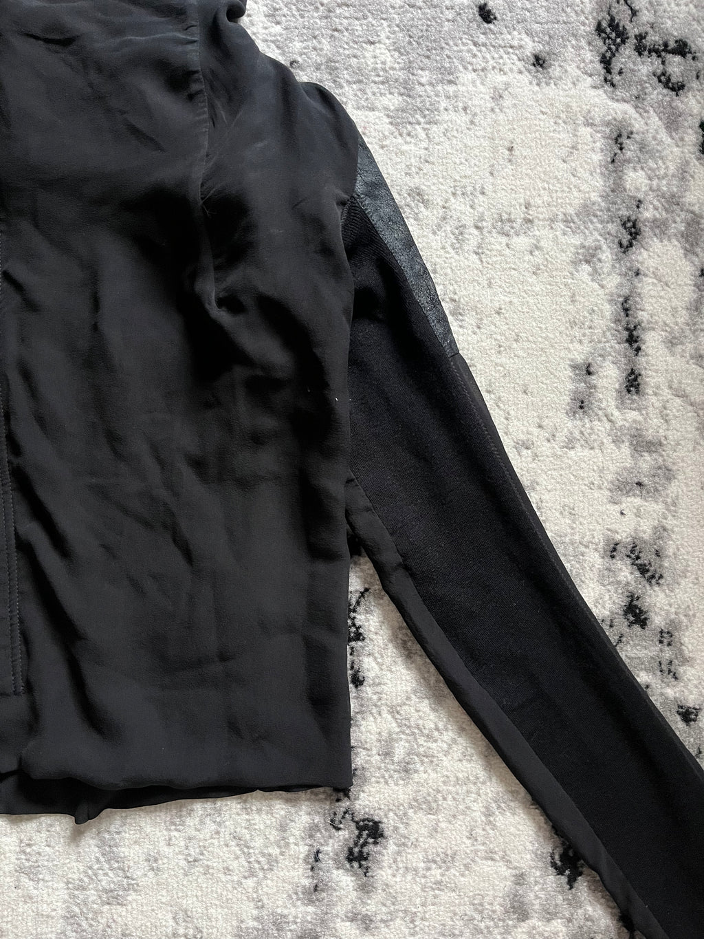 Rick Owens Techno Black Cardigan  (S)