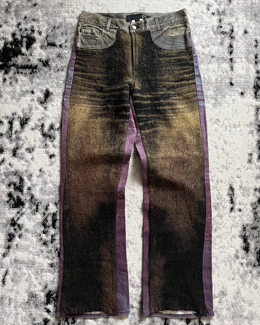 00s Cavalli Eroded Wool Ingenuity Pants (S)