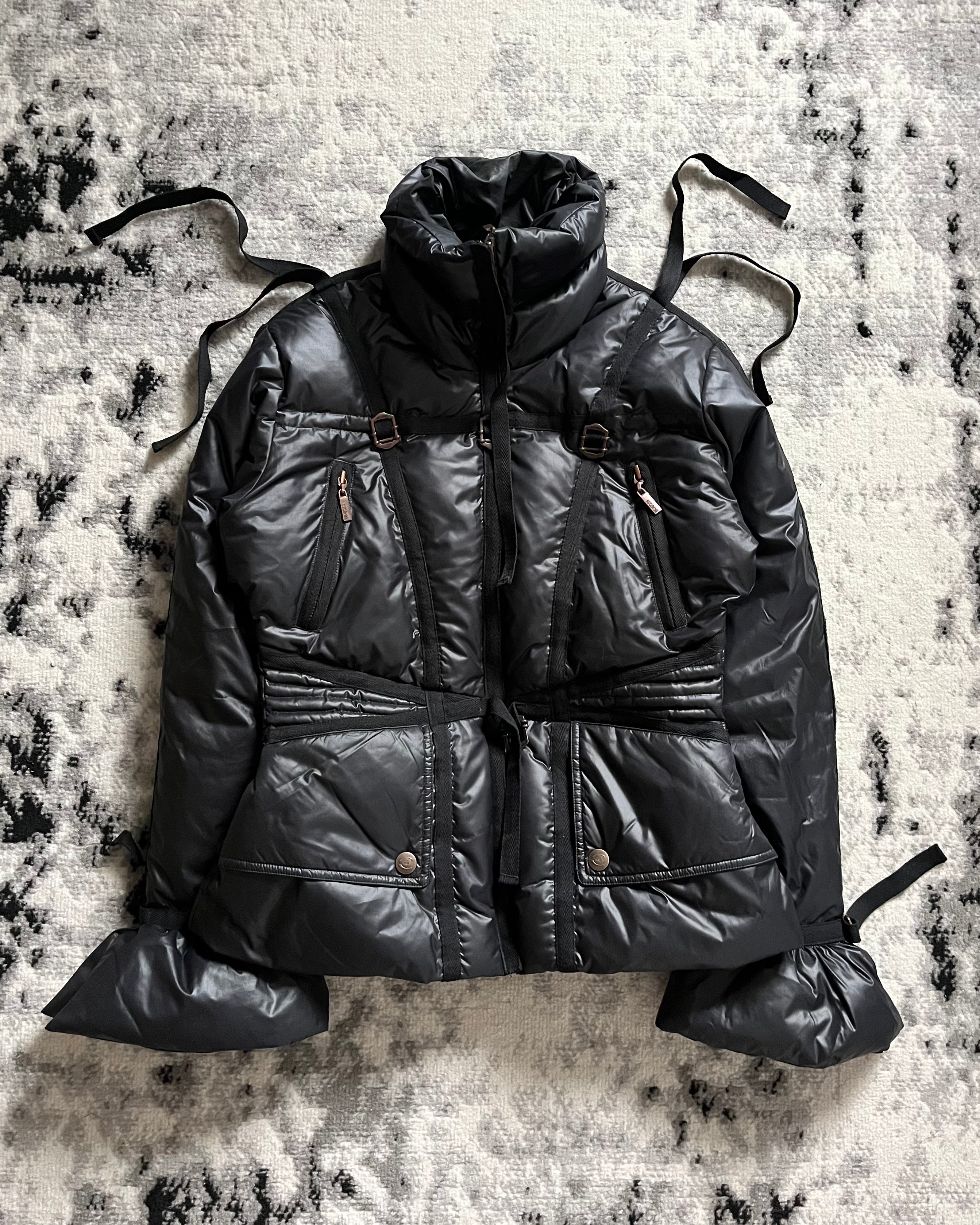 1990年代 ロベルト カヴァリ パラシュート ハーネス パファー ジャケット (S)