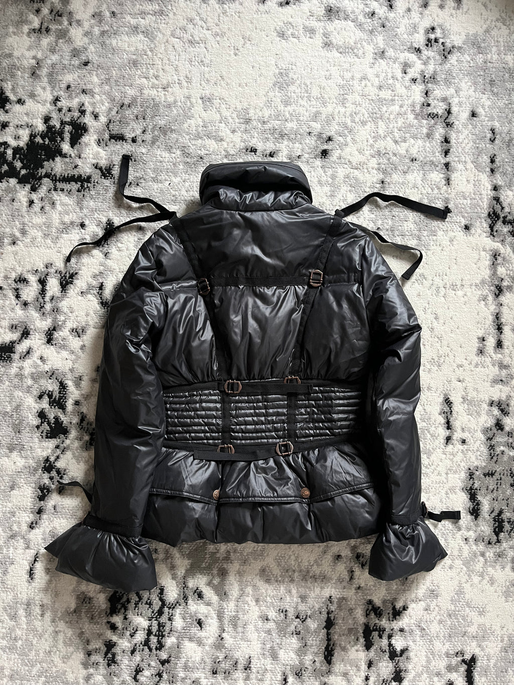 1990年代 ロベルト カヴァリ パラシュート ハーネス パファー ジャケット (S)