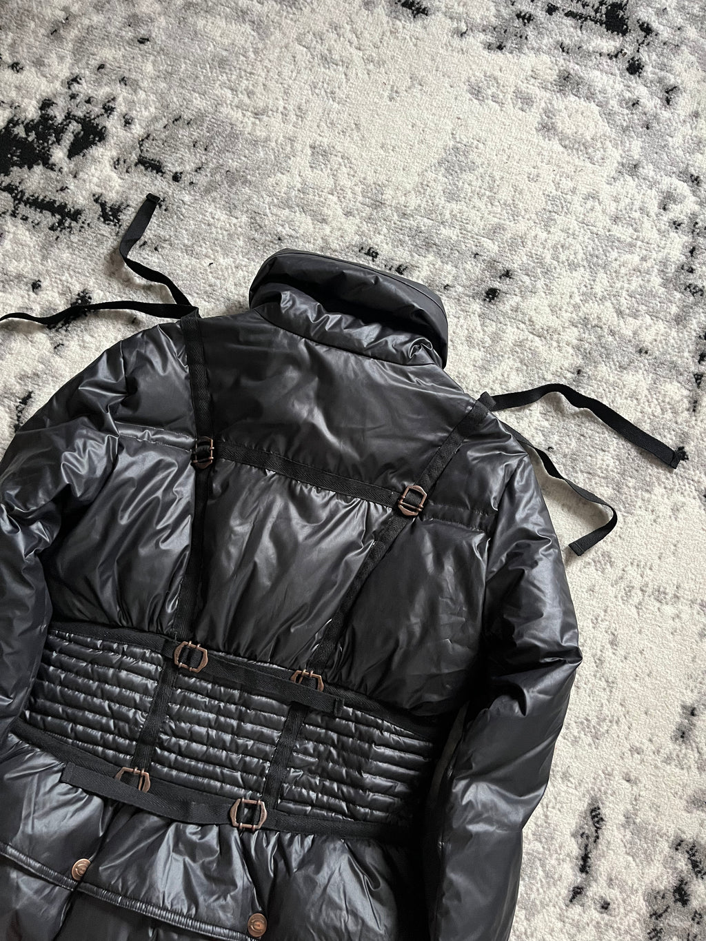 1990年代 ロベルト カヴァリ パラシュート ハーネス パファー ジャケット (S)