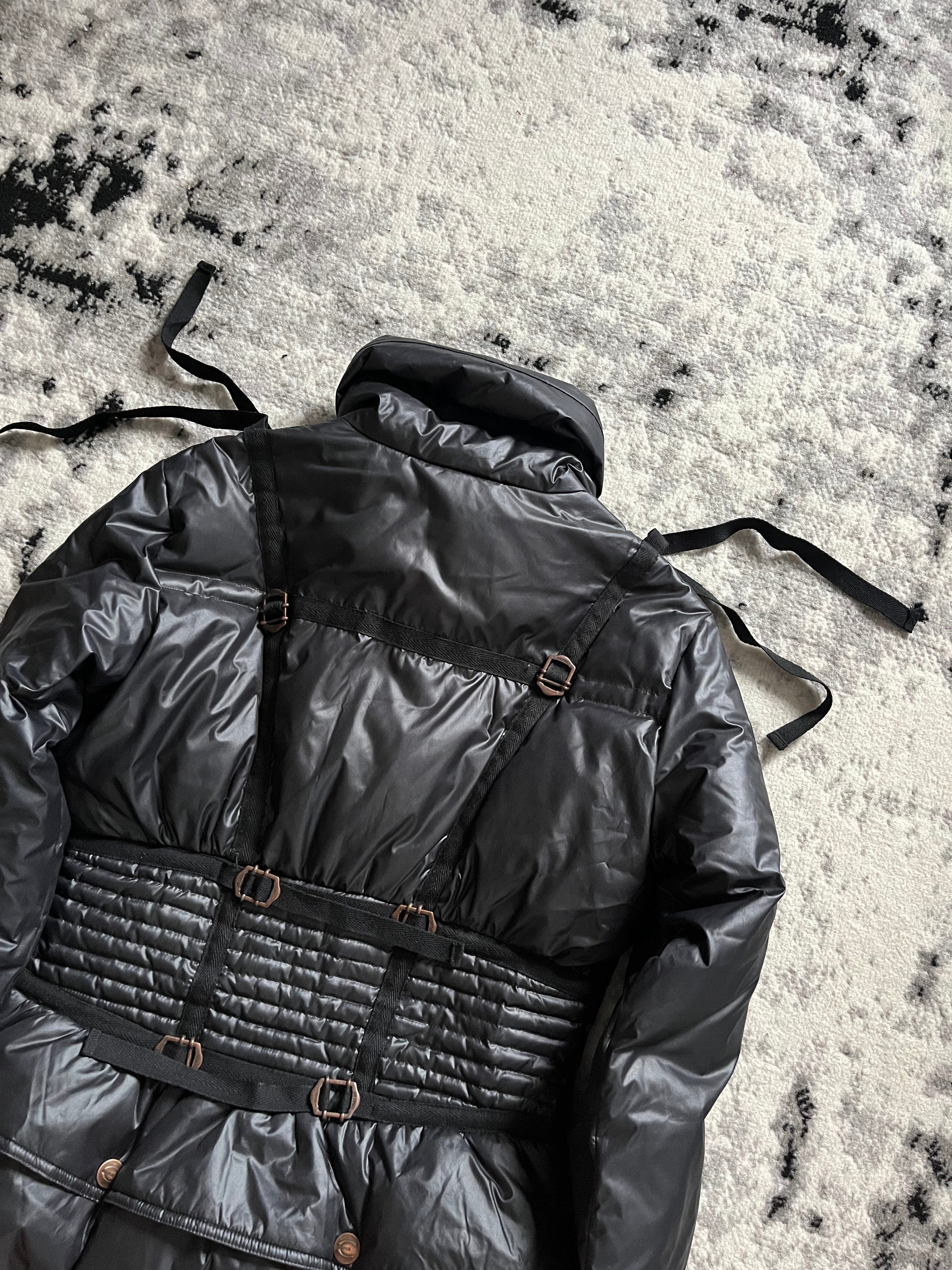 1990年代 ロベルト カヴァリ パラシュート ハーネス パファー ジャケット (S)