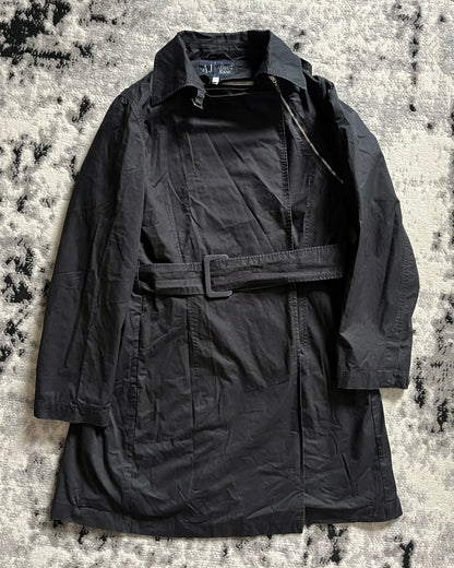 Armani Utility Master Black Trench Jacket (S)